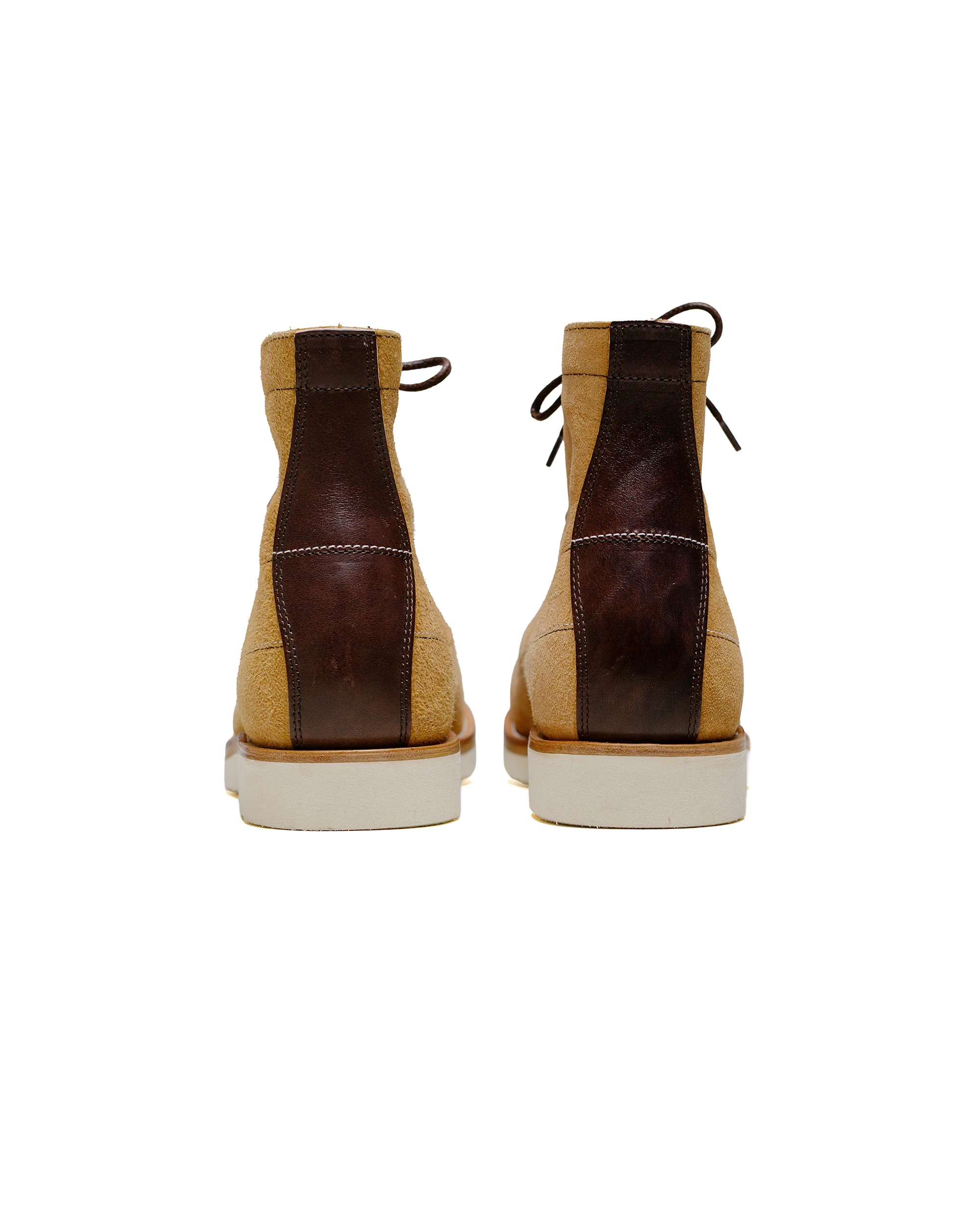 The Real McCoy's MA24009 Ten Mile Work Boots / Rough Out Leather Beige - Image 4