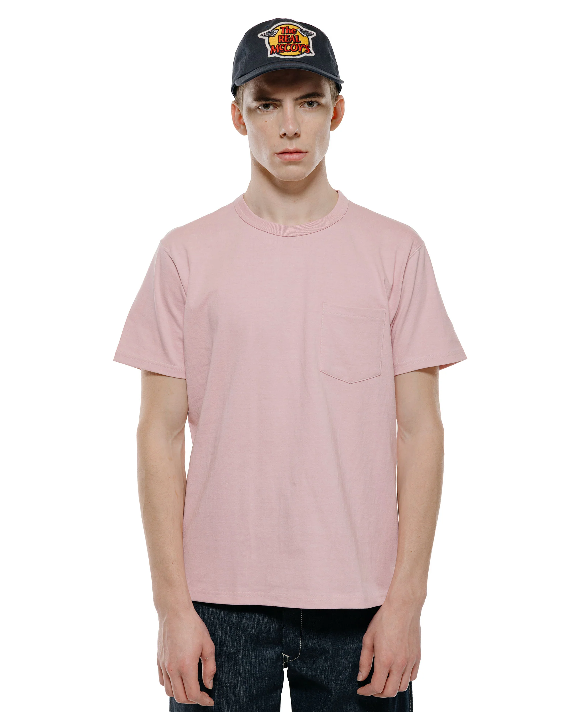 The Real McCoy's MC22006 Pocket Tee Pink - Image 2
