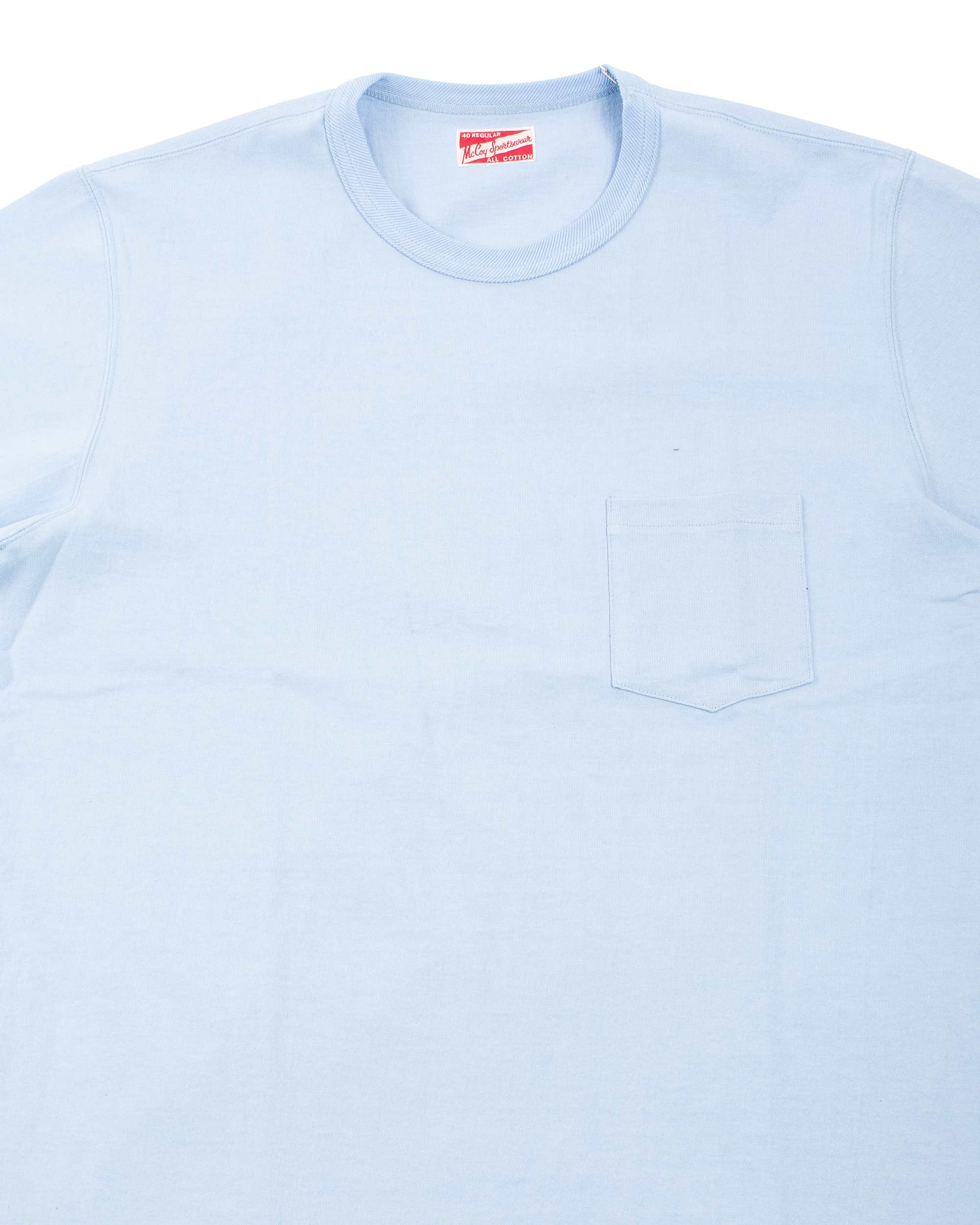 The Real McCoy's MC22006 Pocket Tee Saxe - Image 5