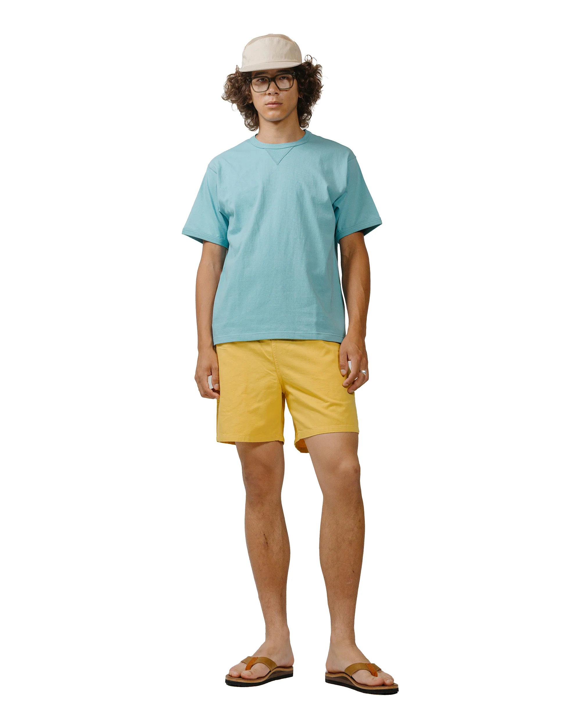 The Real McCoy's MC23020 Gusset Tee Teal - Image 4