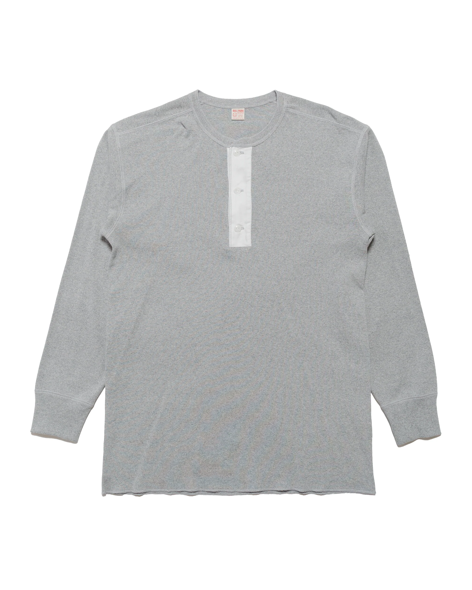 The Real McCoy's MC23111 Union Henley Undershirt L/S Grey