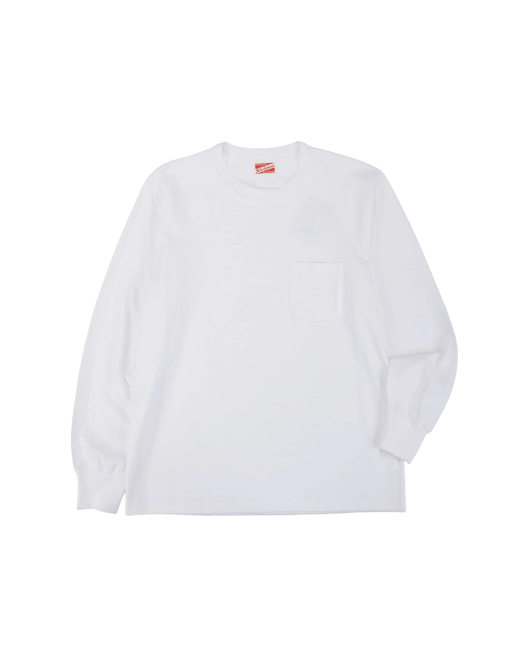 The Real McCoy's MC24019 Pocket Tee L/S White