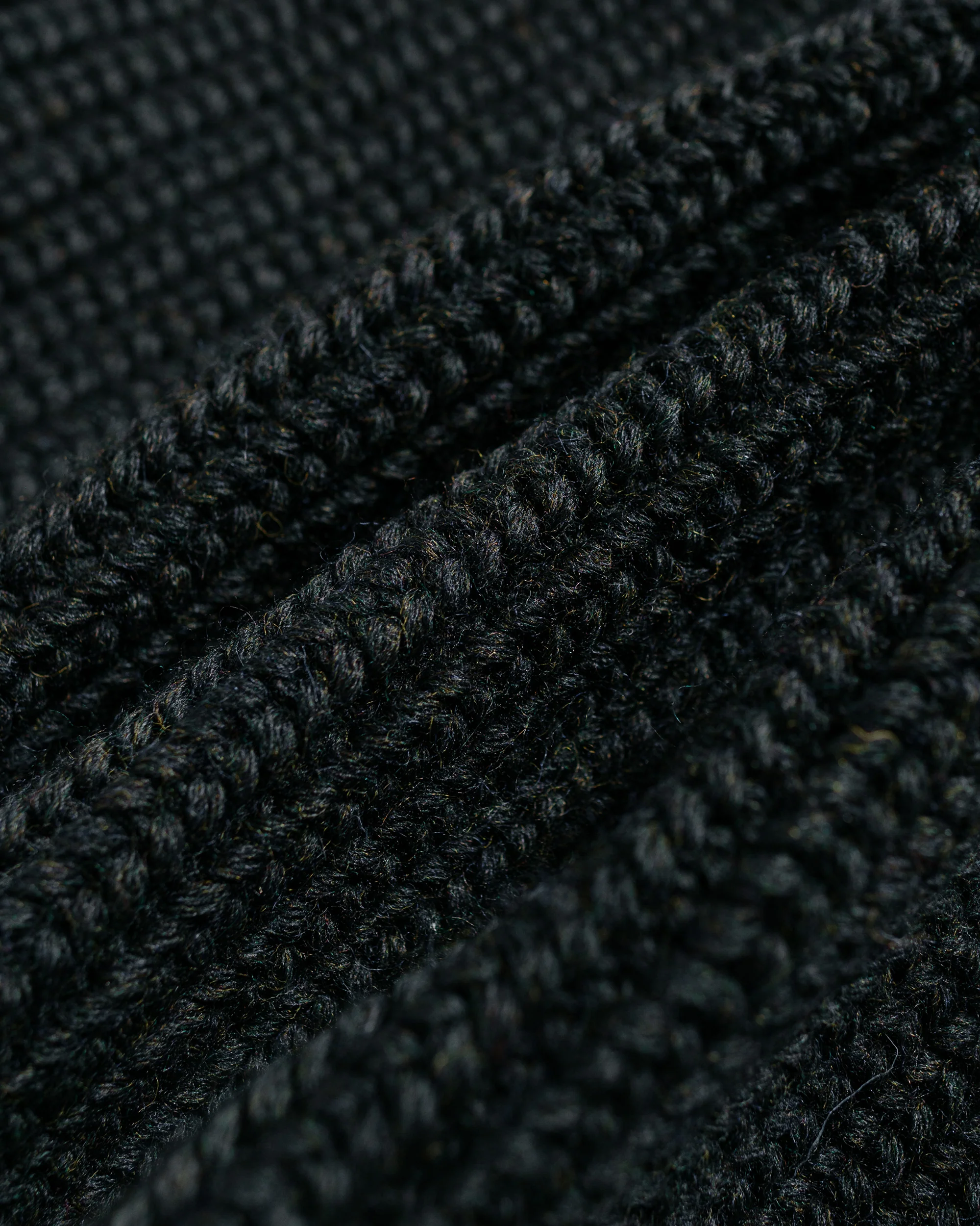 The Real McCoy's MC24111 Striped Shawl Collar Cardigan Charcoal - Image 6