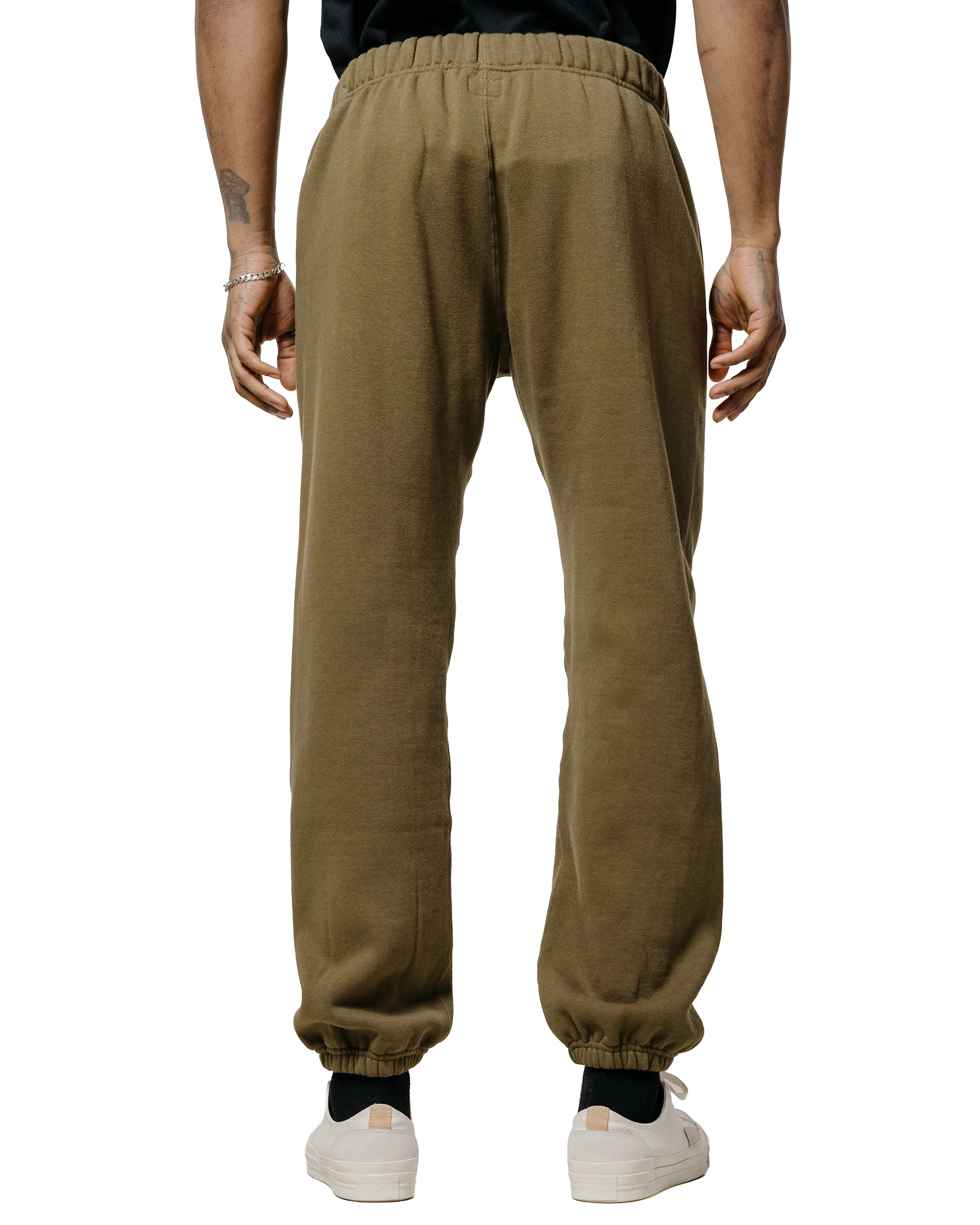 The Real McCoy's MC24116 10 Oz. Loopwheel Sweat Pants Olive - Image 3