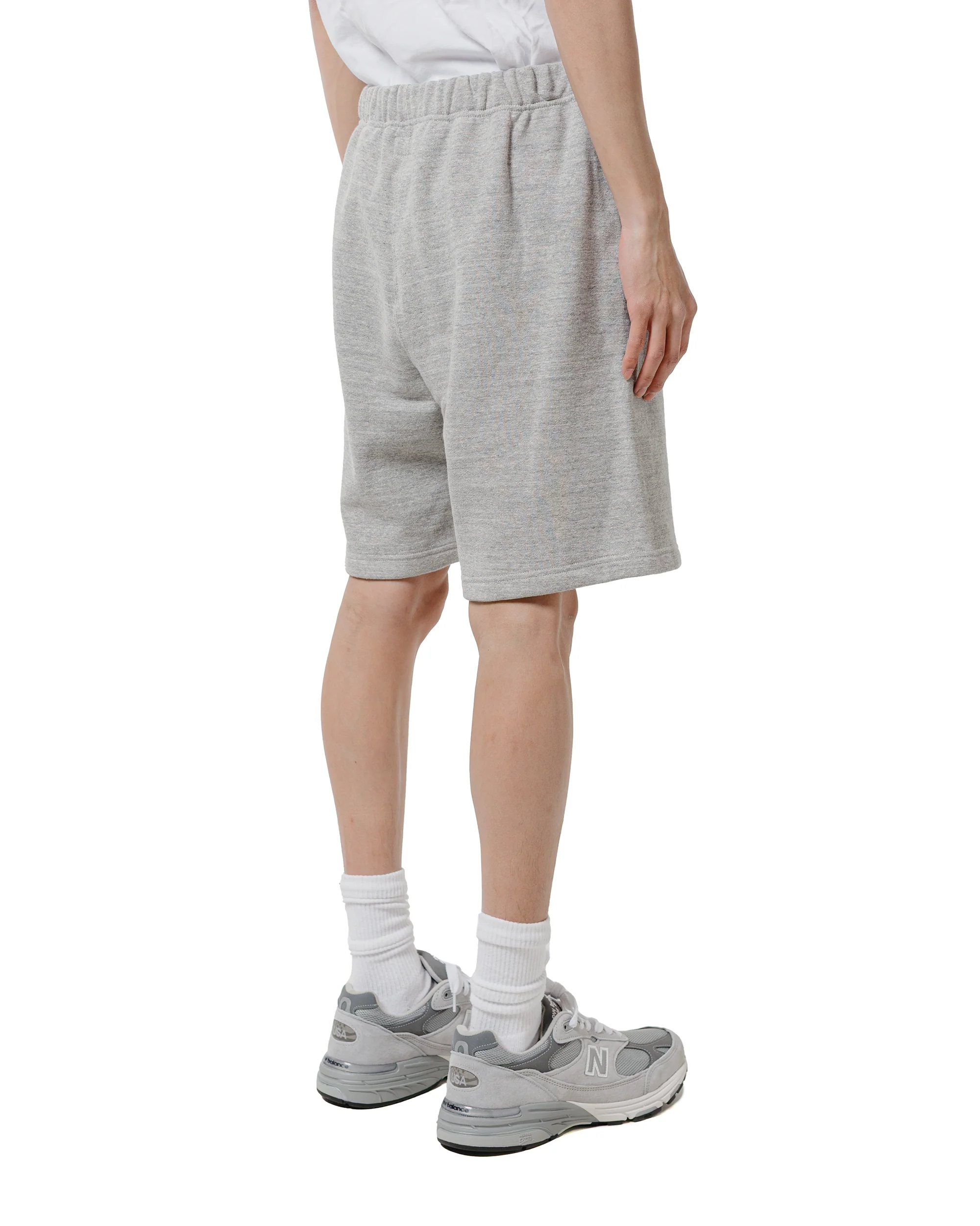 The Real McCoy's MC24121 9oz. Loopwheel Sweat Shorts Gray - Image 3