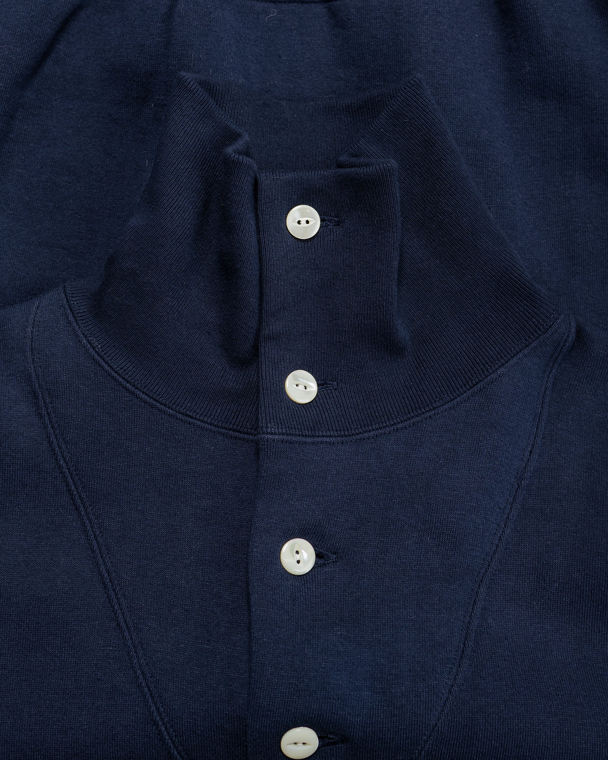 The Real McCoy's MC25110 10 oz. Loopwheel Cruiser Sweatshirt Navy - Image 4