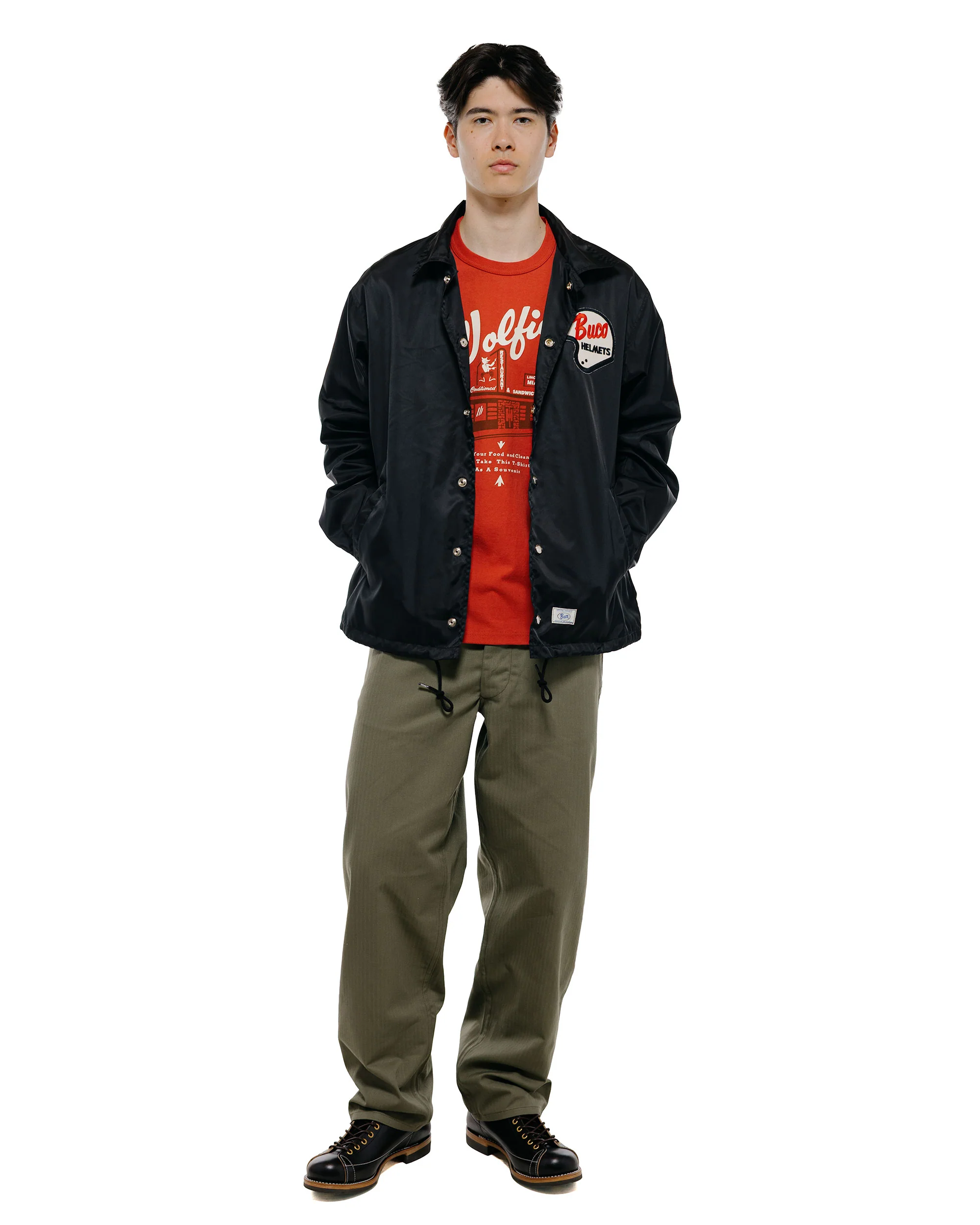 The Real McCoy's MC26039 Joe Mccoy Tee / Where Else But... Wolfie's Cherry - Image 4