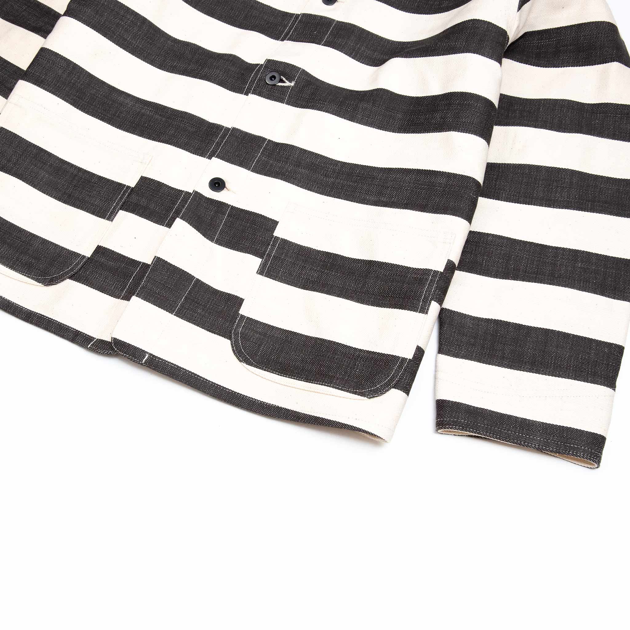 The Real McCoy's MJ20025 Prisoner Jacket White/Black - Image 4