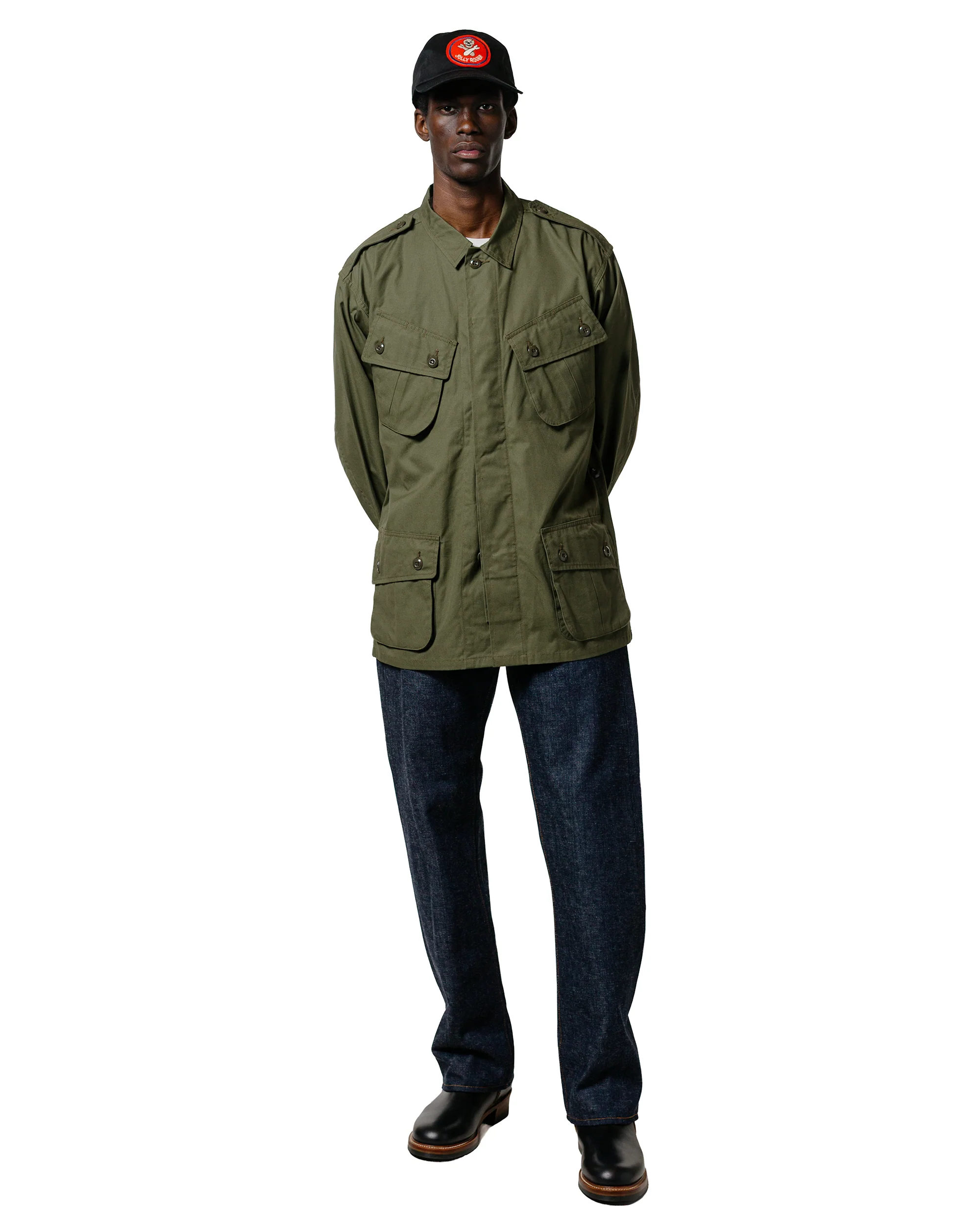 The Real McCoy's MJ22006 Coat, Man's, Combat, Tropical (Model 220) Olive - Image 4