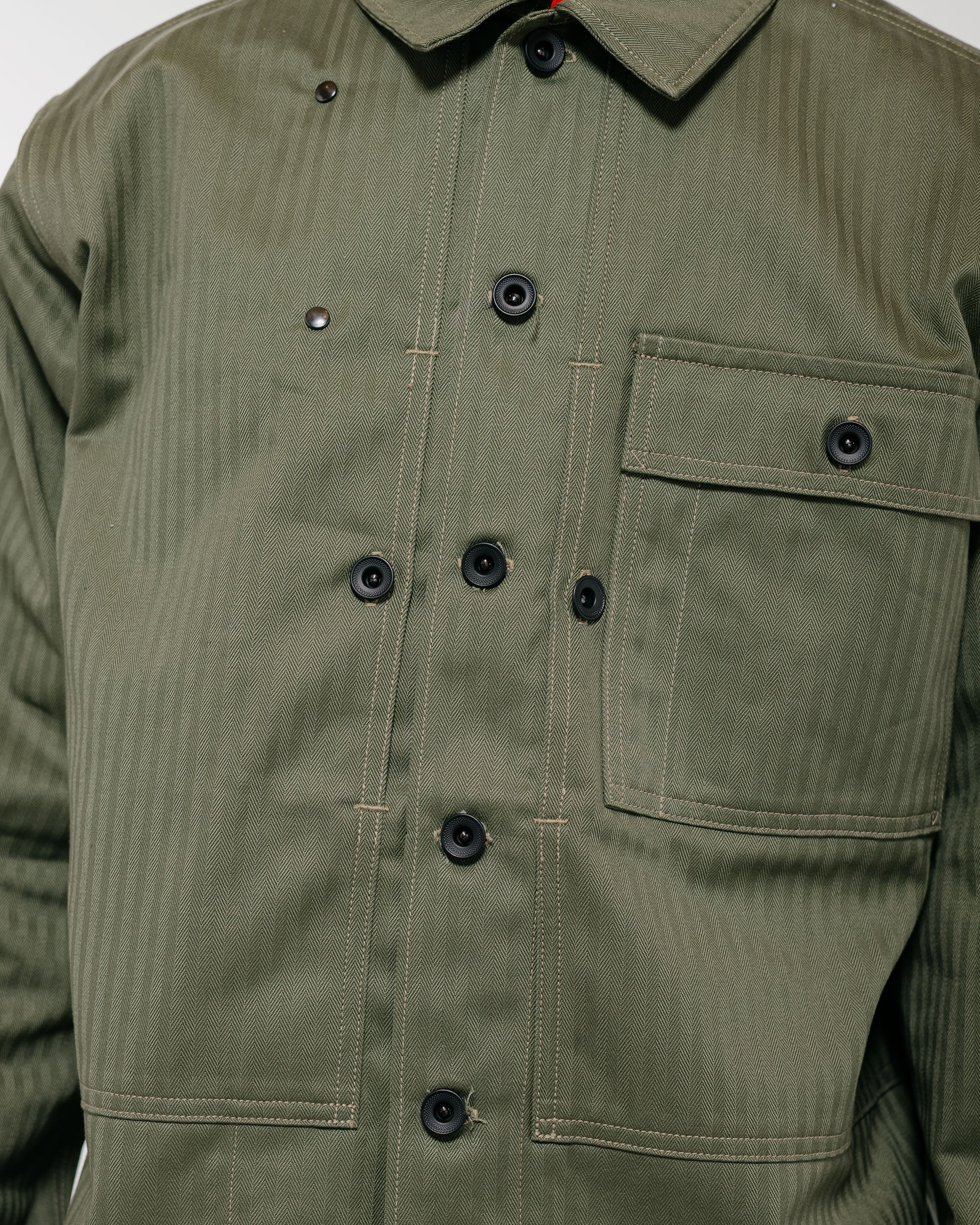 The Real McCoy's MJ23011 P-44 Utility Coat Sage Green - Image 3