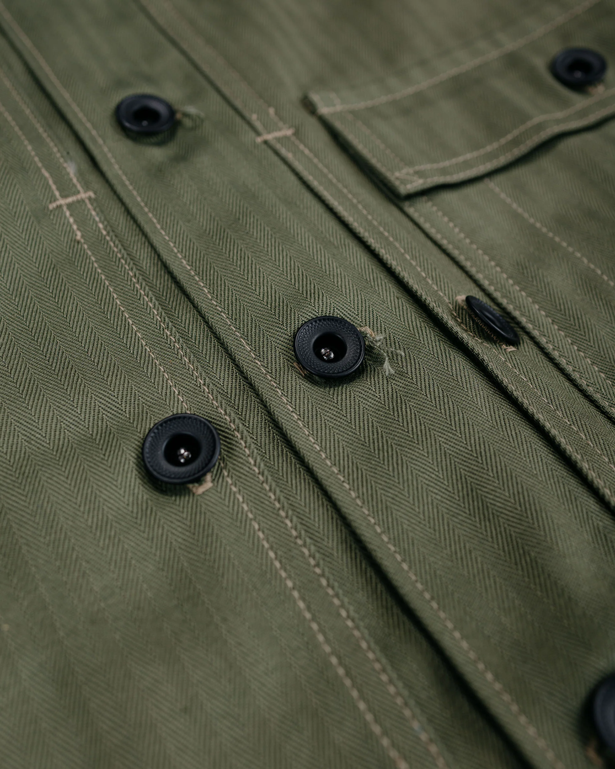 The Real McCoy's MJ23011 P-44 Utility Coat Sage Green - Image 6