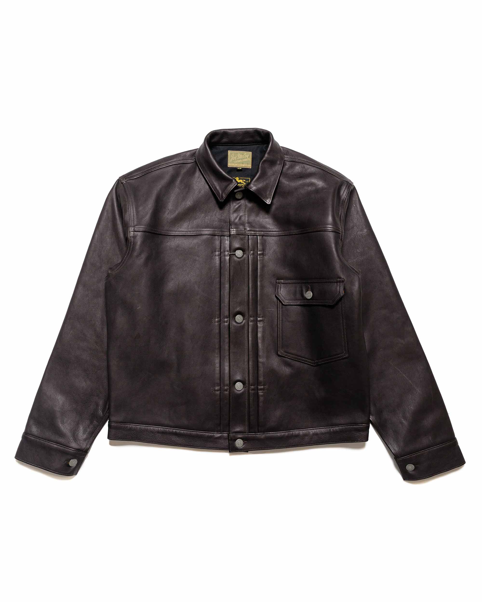 The Real McCoy's MJ23013 Type I Leather Jacket Black