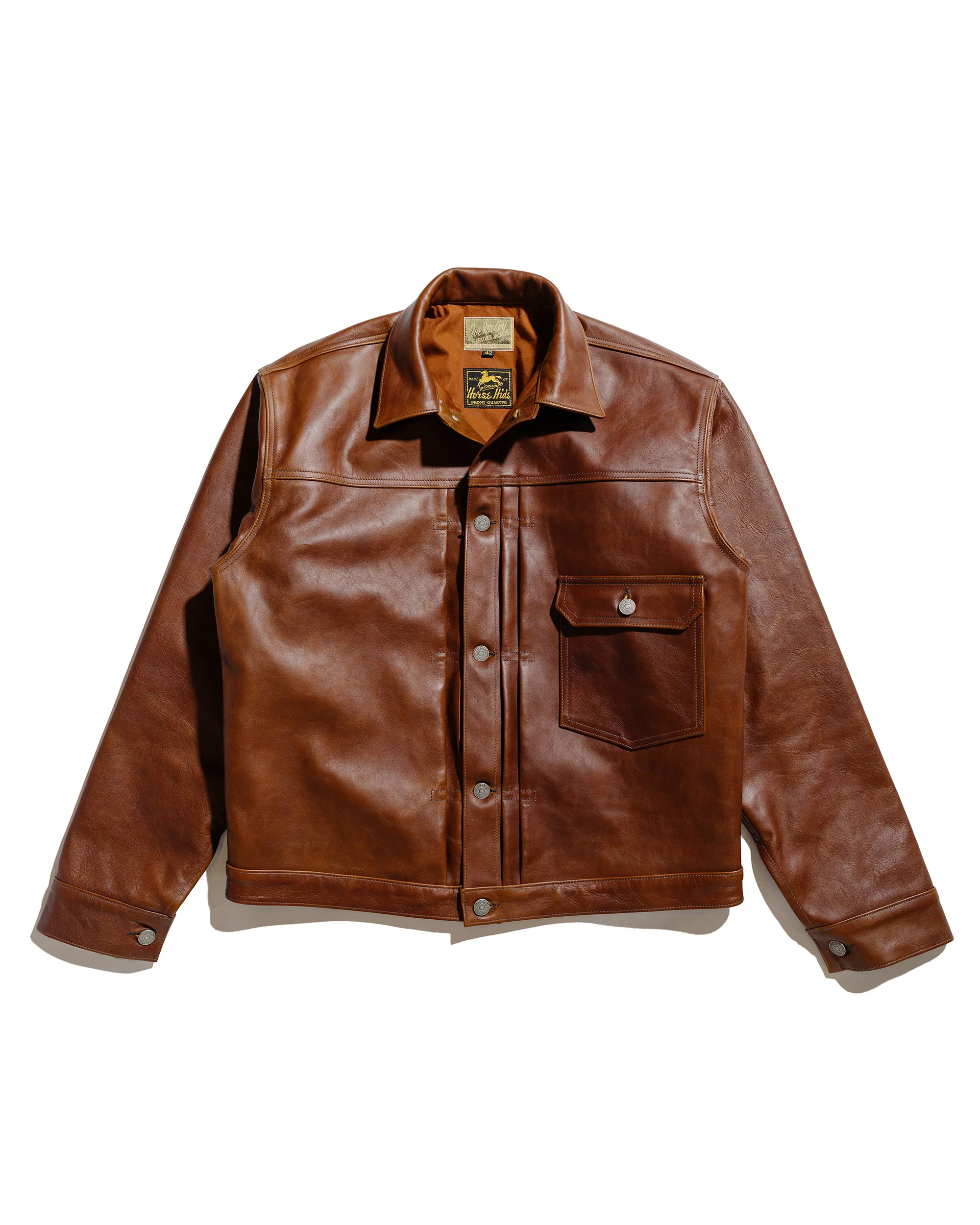 The Real McCoy's MJ23013 Type I Leather Jacket Brown