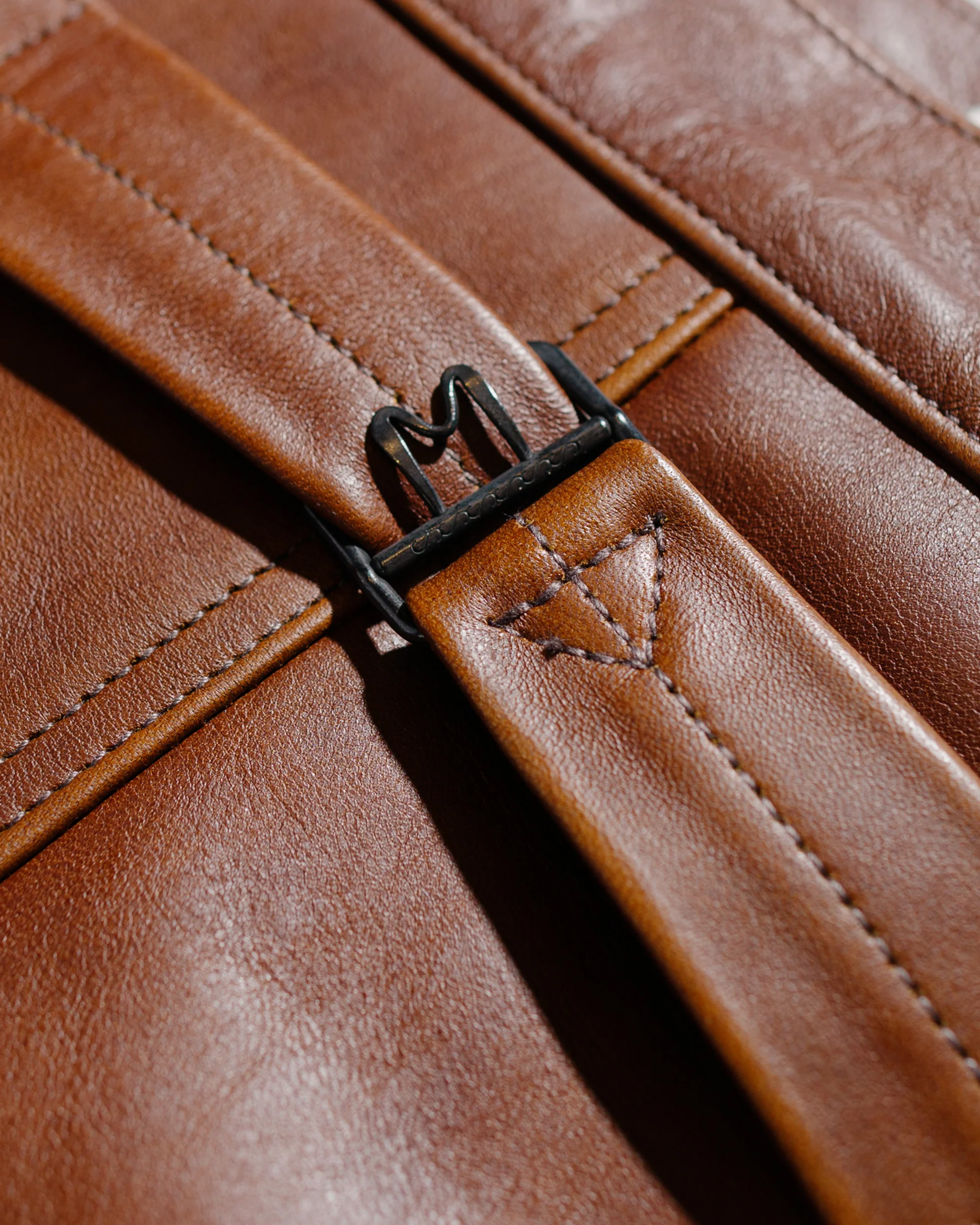 The Real McCoy's MJ23013 Type I Leather Jacket Brown - Image 6