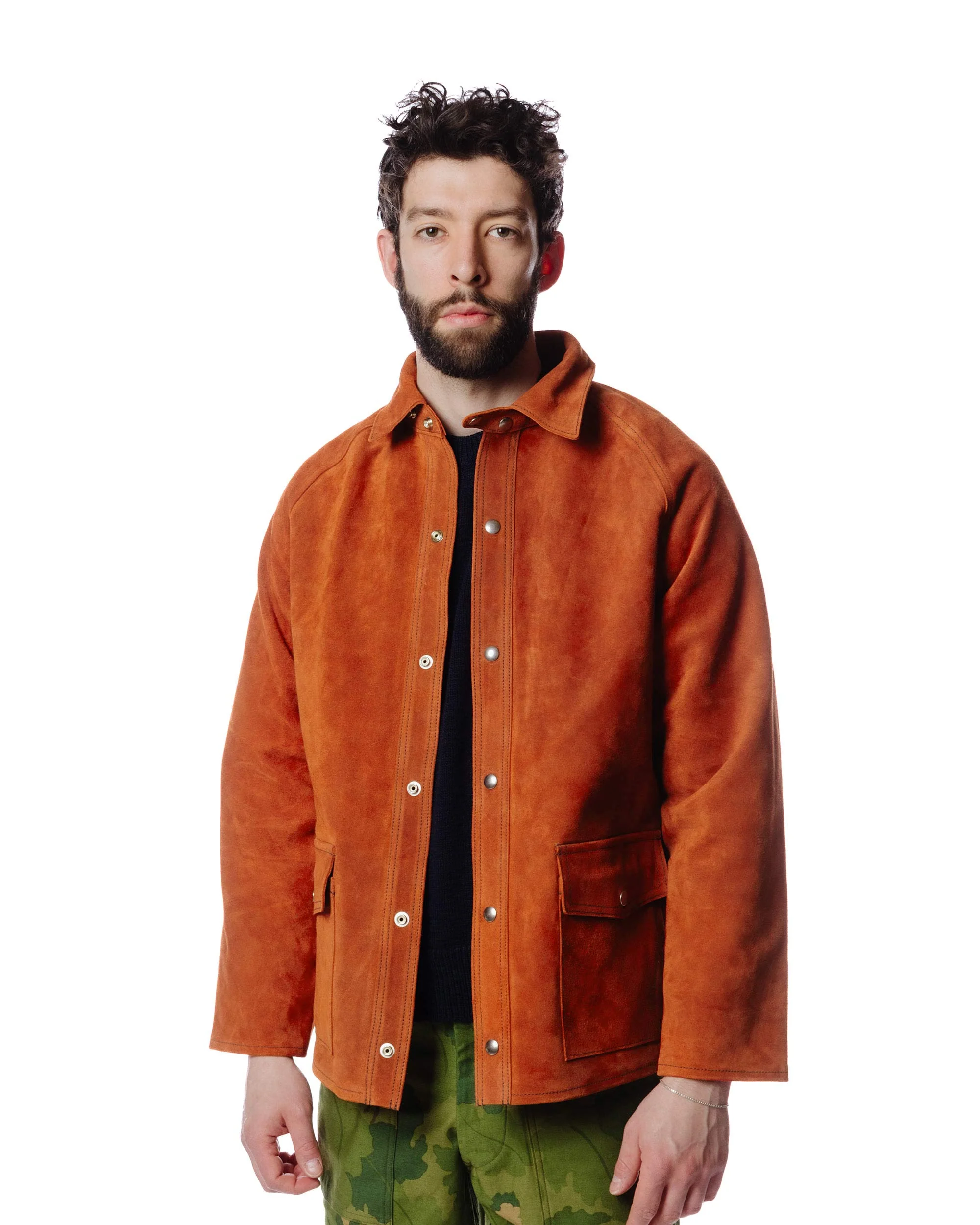 The Real McCoy's MJ23014 8HU Leather Welder Jacket Brick Red - Image 3