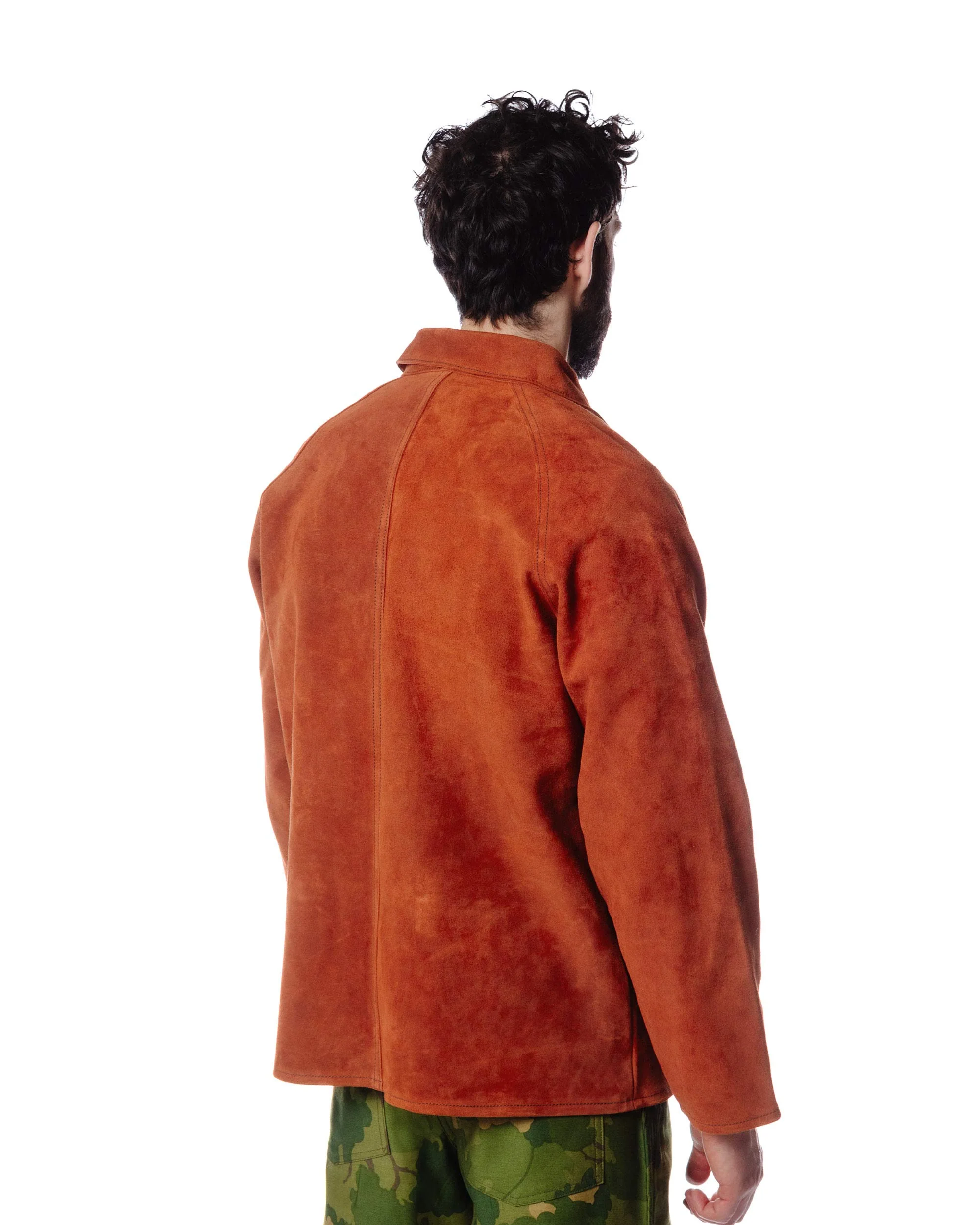 The Real McCoy's MJ23014 8HU Leather Welder Jacket Brick Red - Image 4