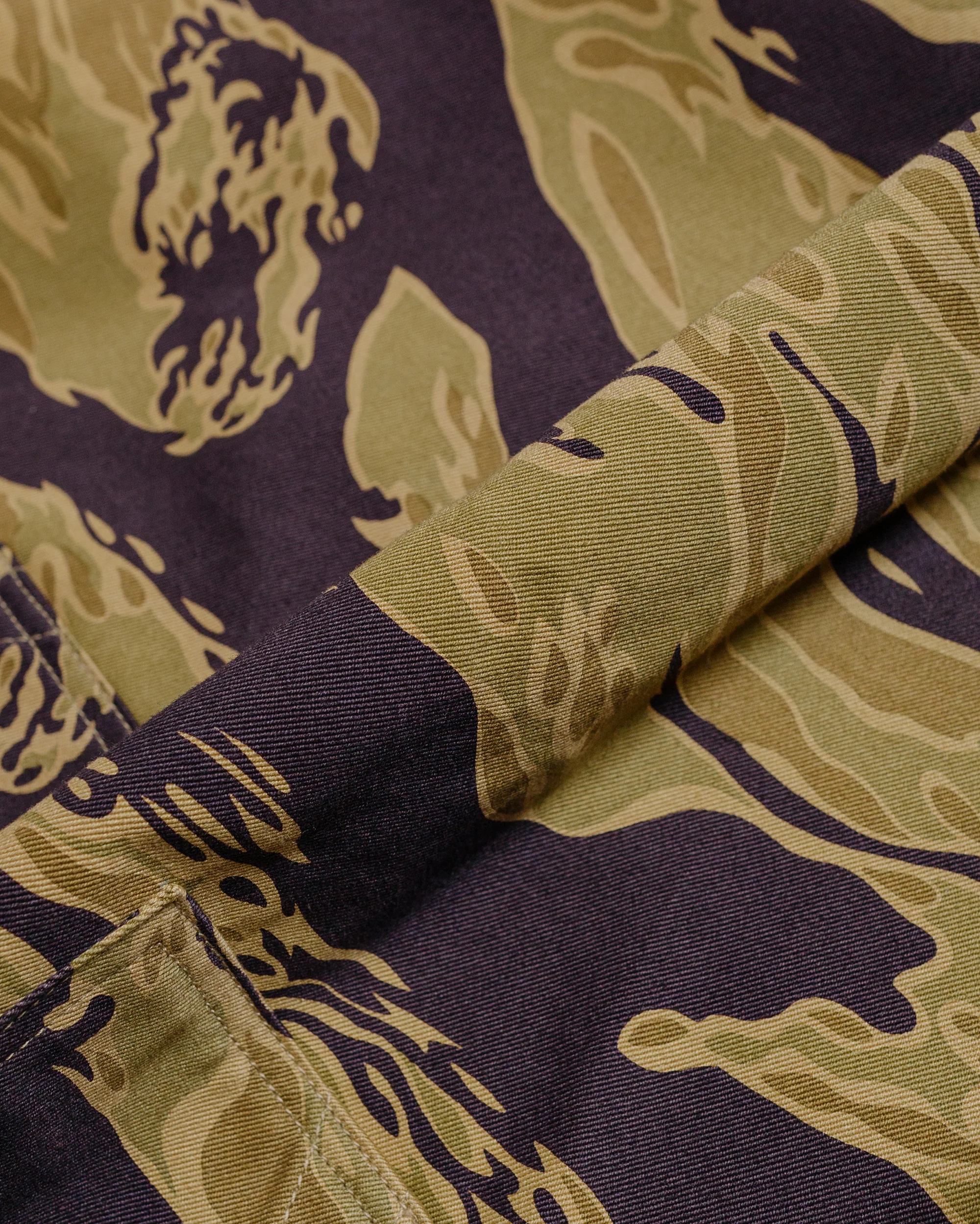 The Real McCoy's MJ24004 Tiger Camouflage Parka / Advisor Khaki - Image 5