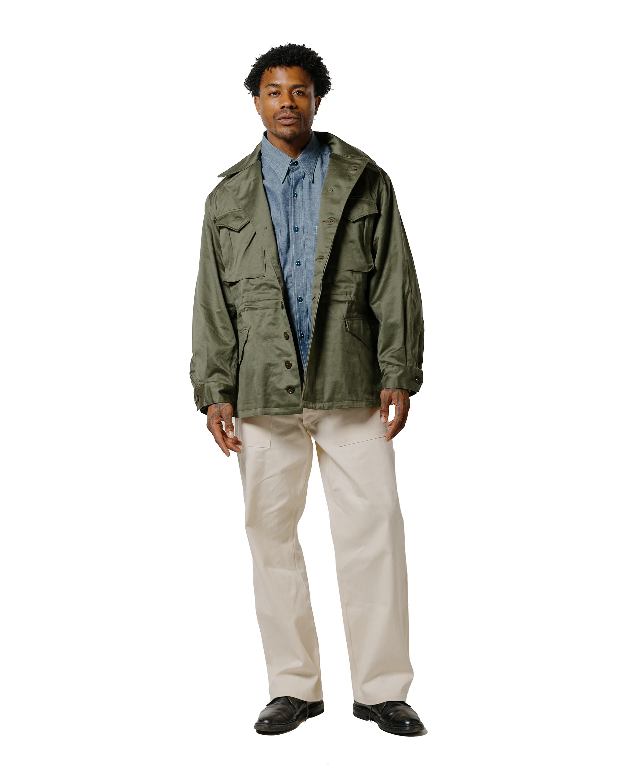 The Real McCoy's MJ25003 Jacket, Field, M-1943 / 370-E Olive - Image 4