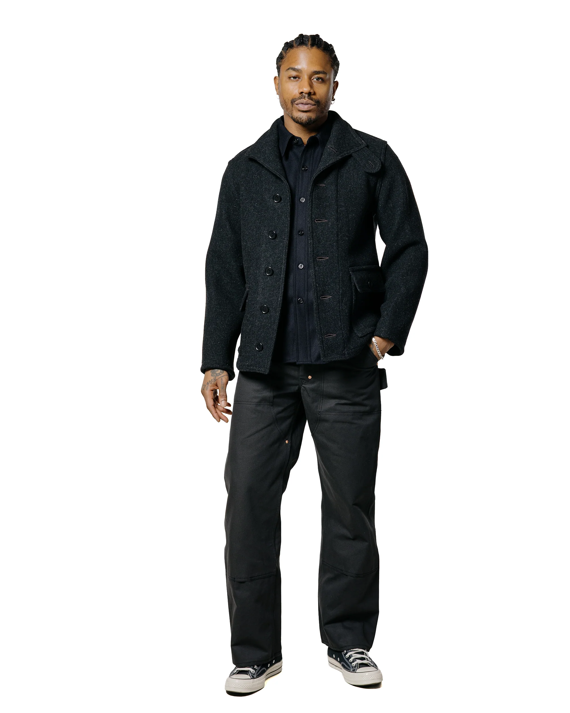 The Real McCoy's MJ25109 U.S. Navy Submarine Jacket Charcoal - Image 4