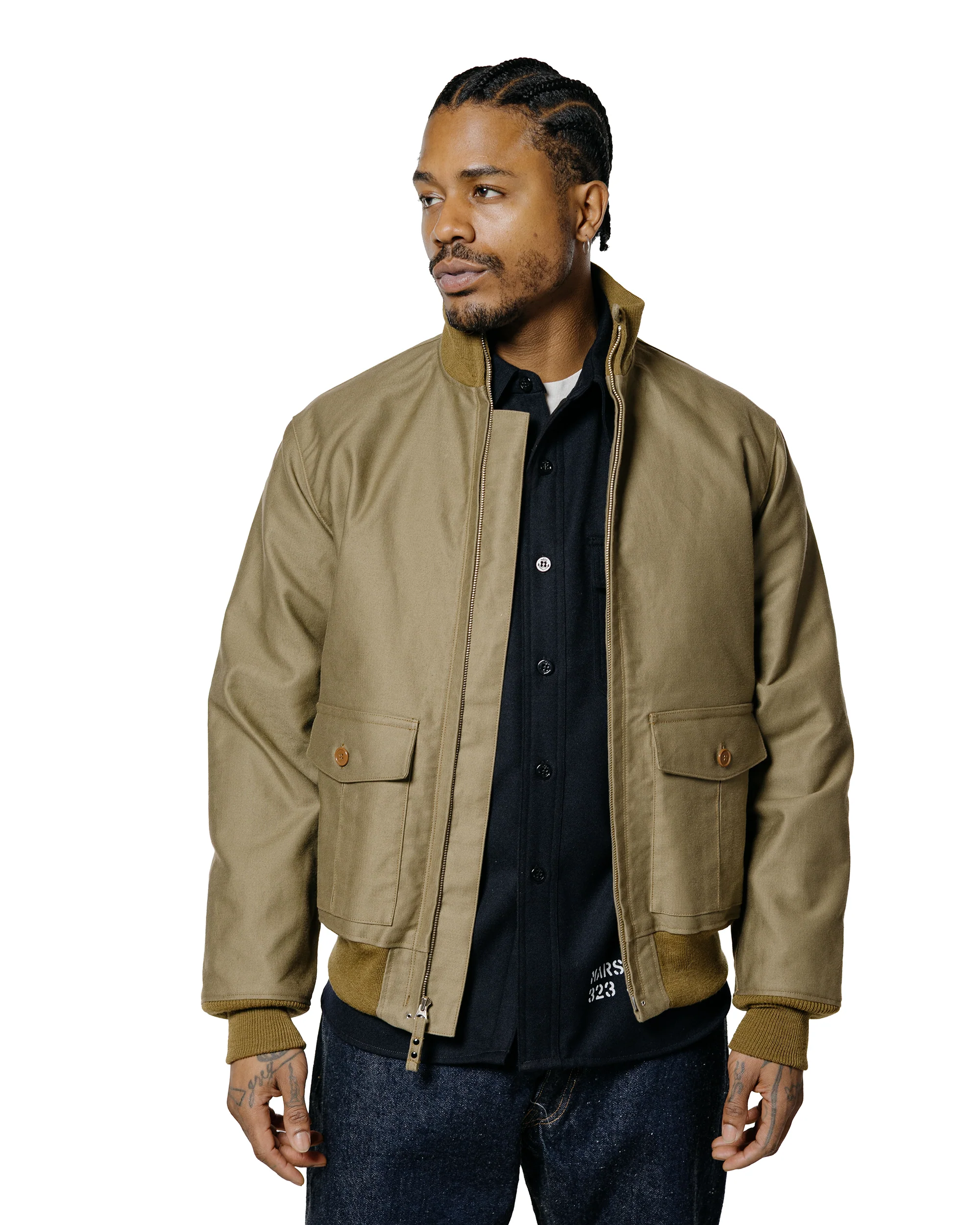 The Real McCoy's MJ25119 Type 37J1B Real McCoy MFG.Co Khaki - Image 2