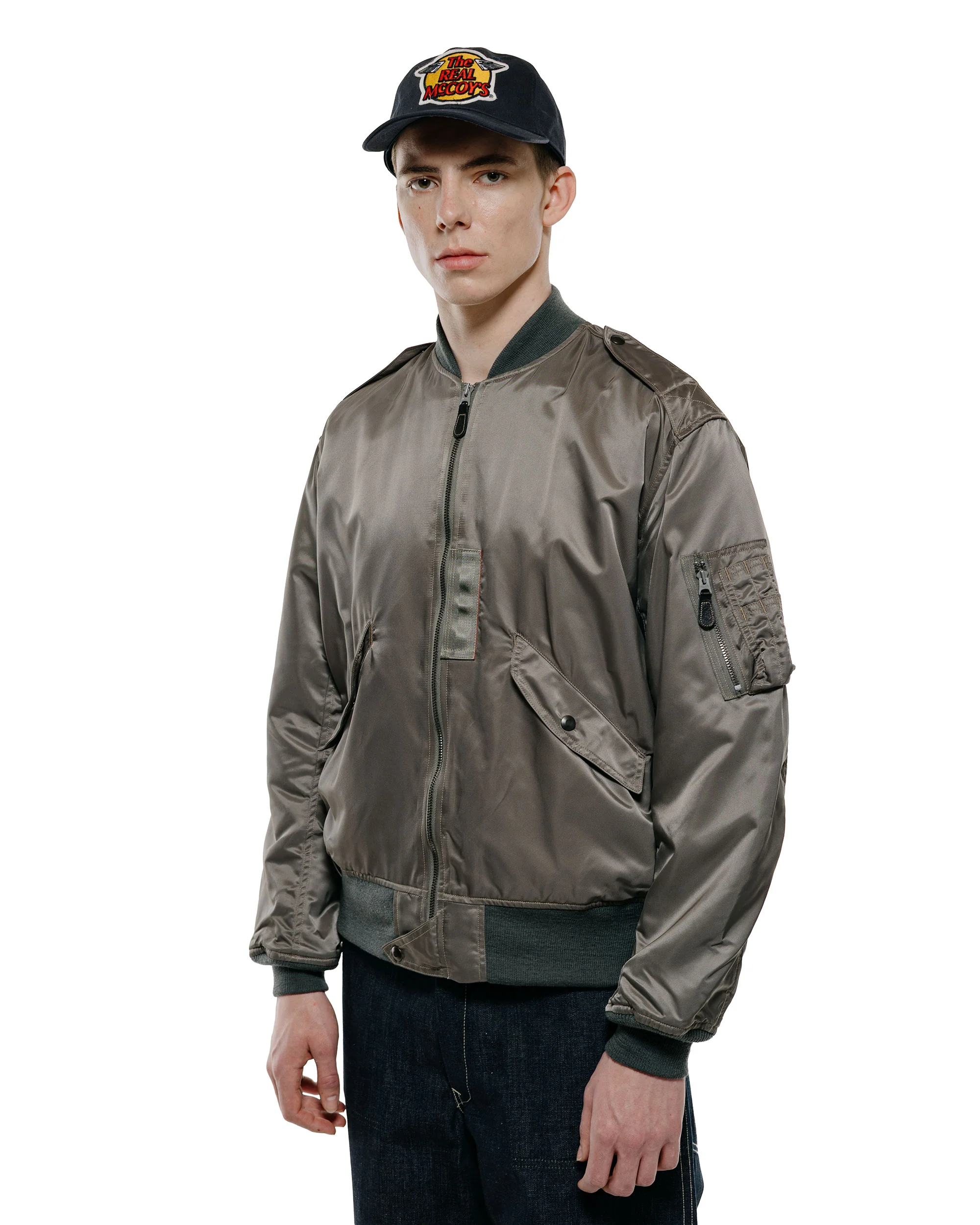 The Real McCoy's MJ26006 Type L-2B Real McCoy Mfg. Co. Sage Green - Image 2