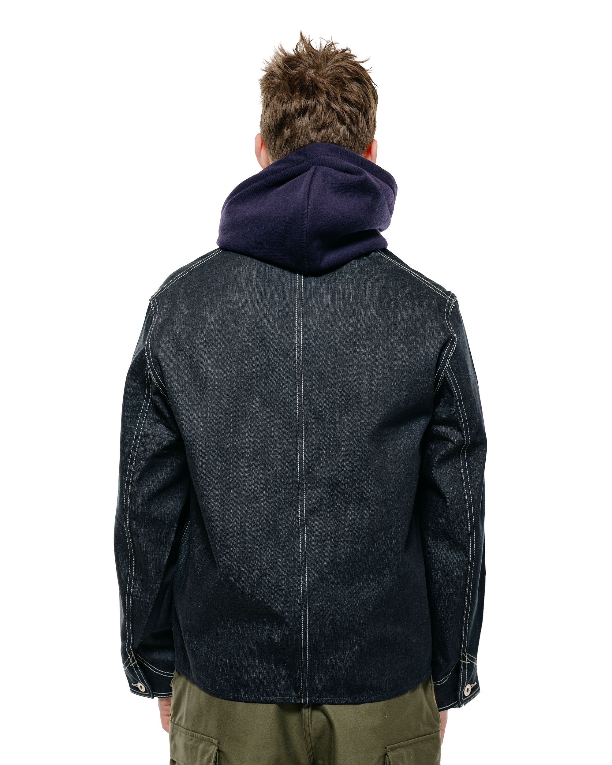 The Real McCoy's MJ26009 WWII Denim Engineer Coat Indigo - Image 3