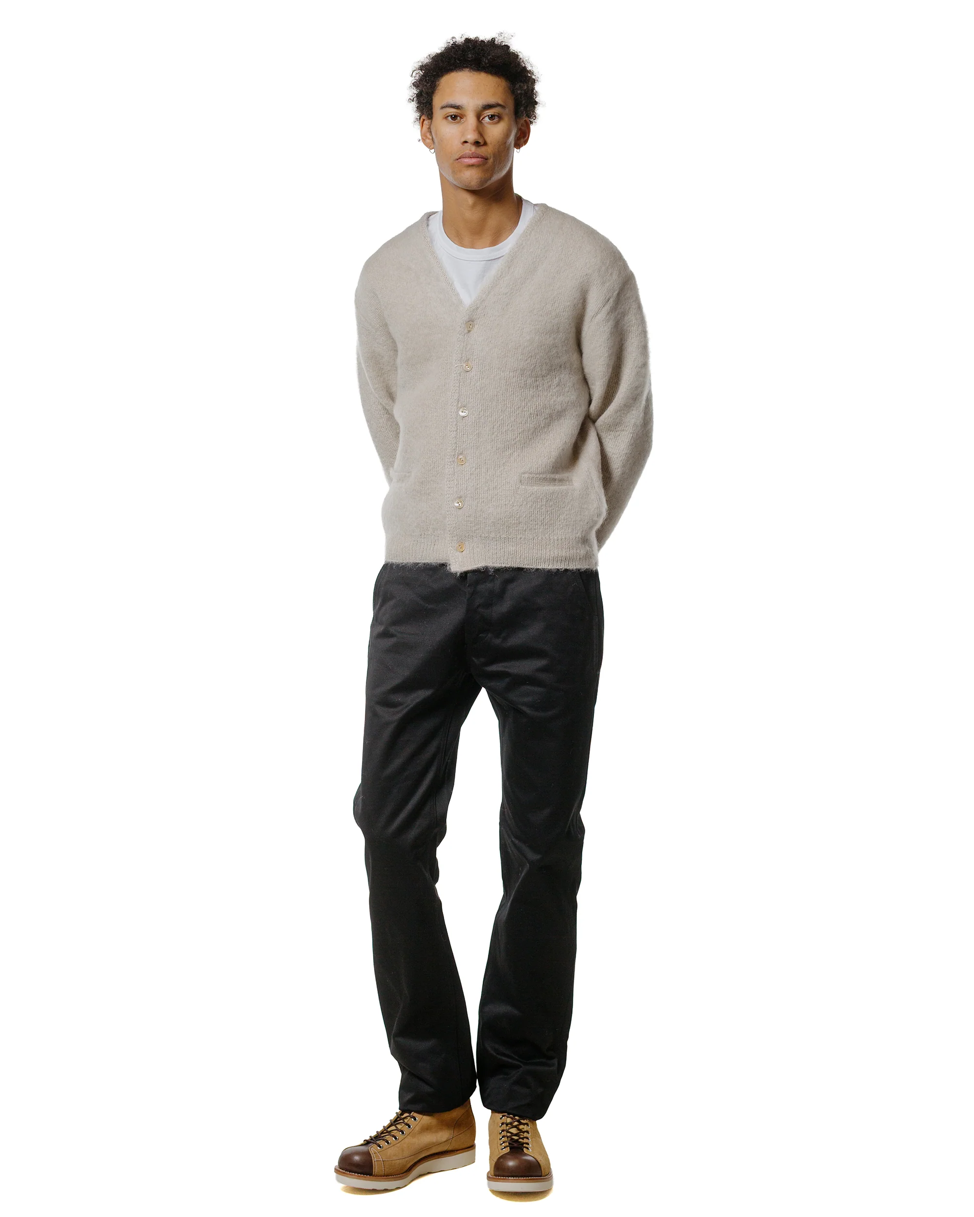 The Real McCoy's MP19010 Blue Seal Chino Trousers Black - Image 4