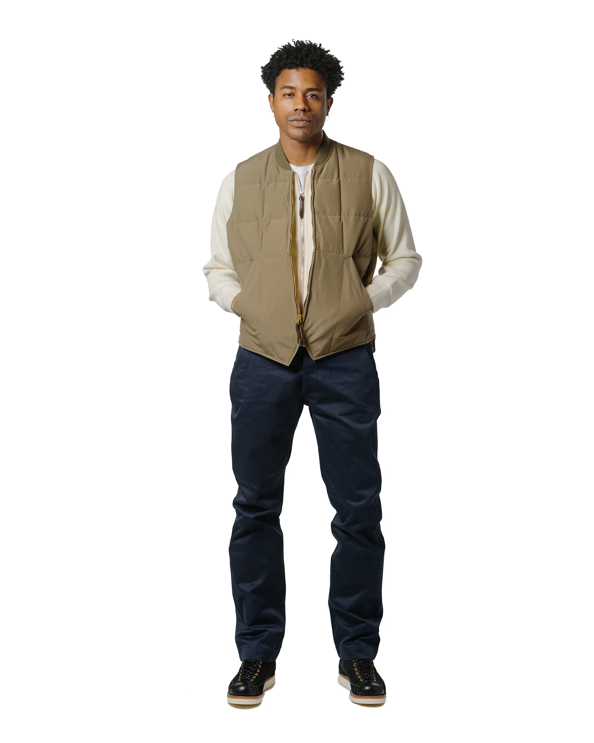 The Real McCoy's MP19010 Blue Seal Chino Trousers Navy - Image 4
