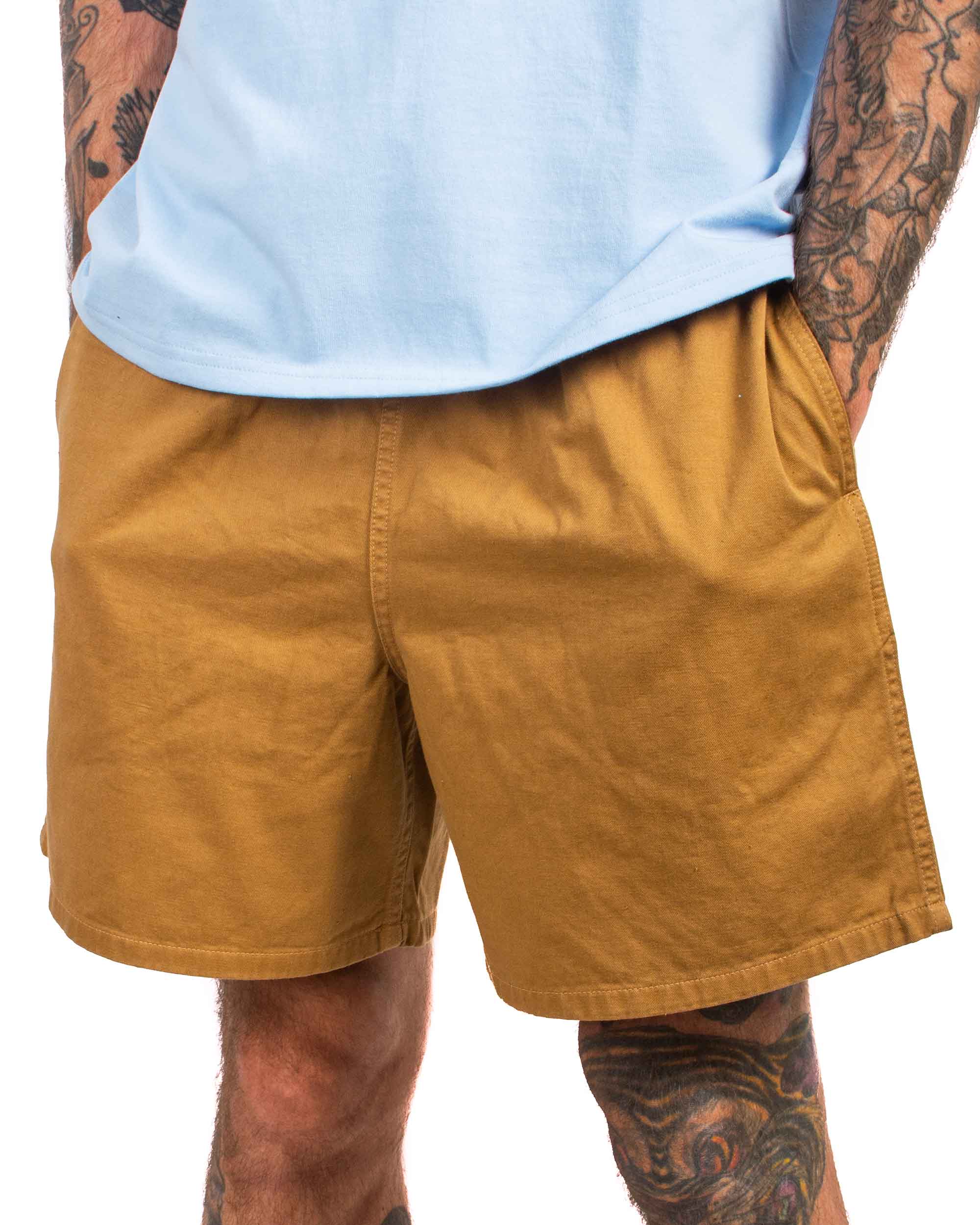 The Real McCoy's MP22015 Cotton Drill Swim Shorts (Over-Dyed) Chestnut - Image 4