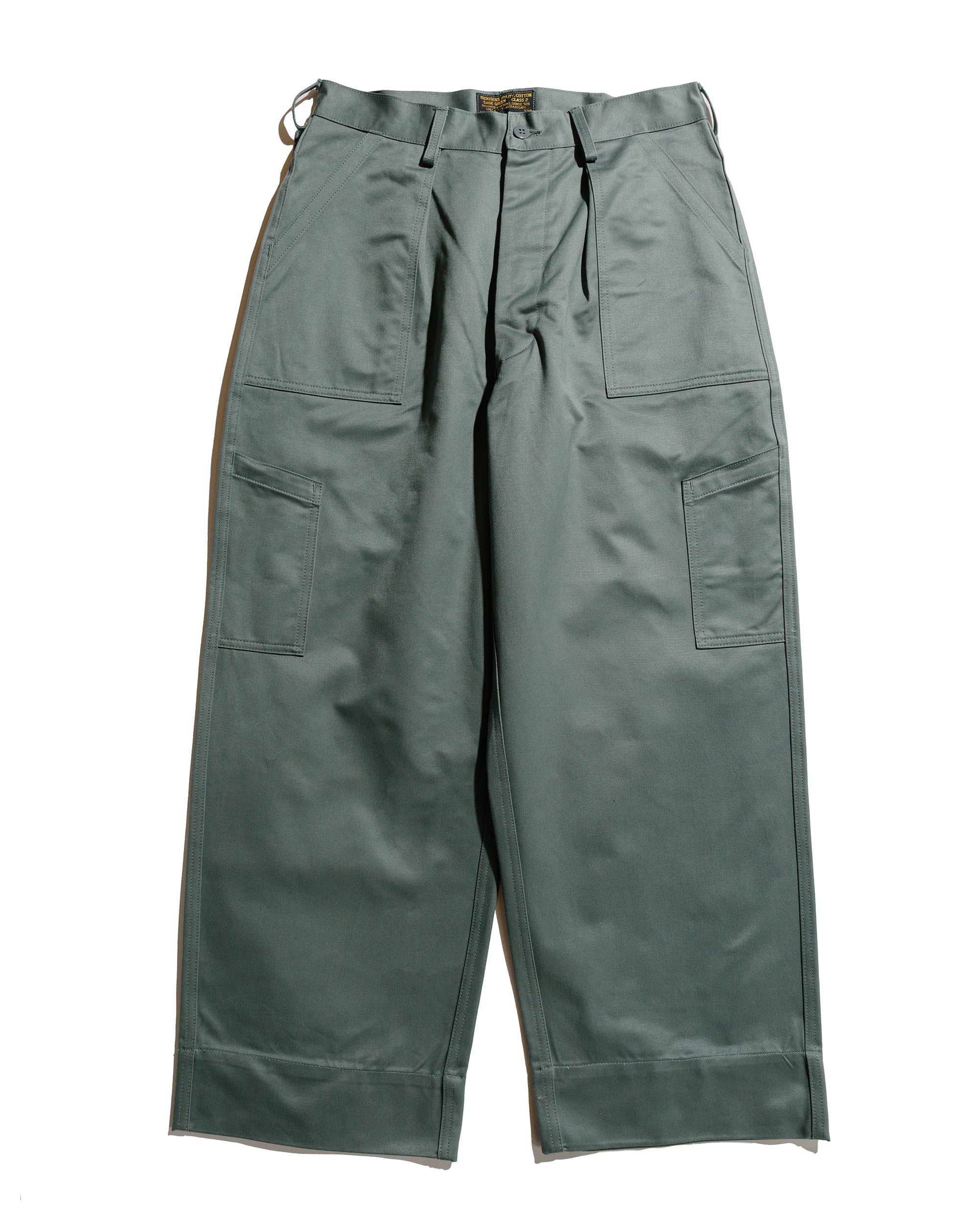 The Real McCoy's MP22103 Trousers, Utility, Cotton / USAF Sage Green