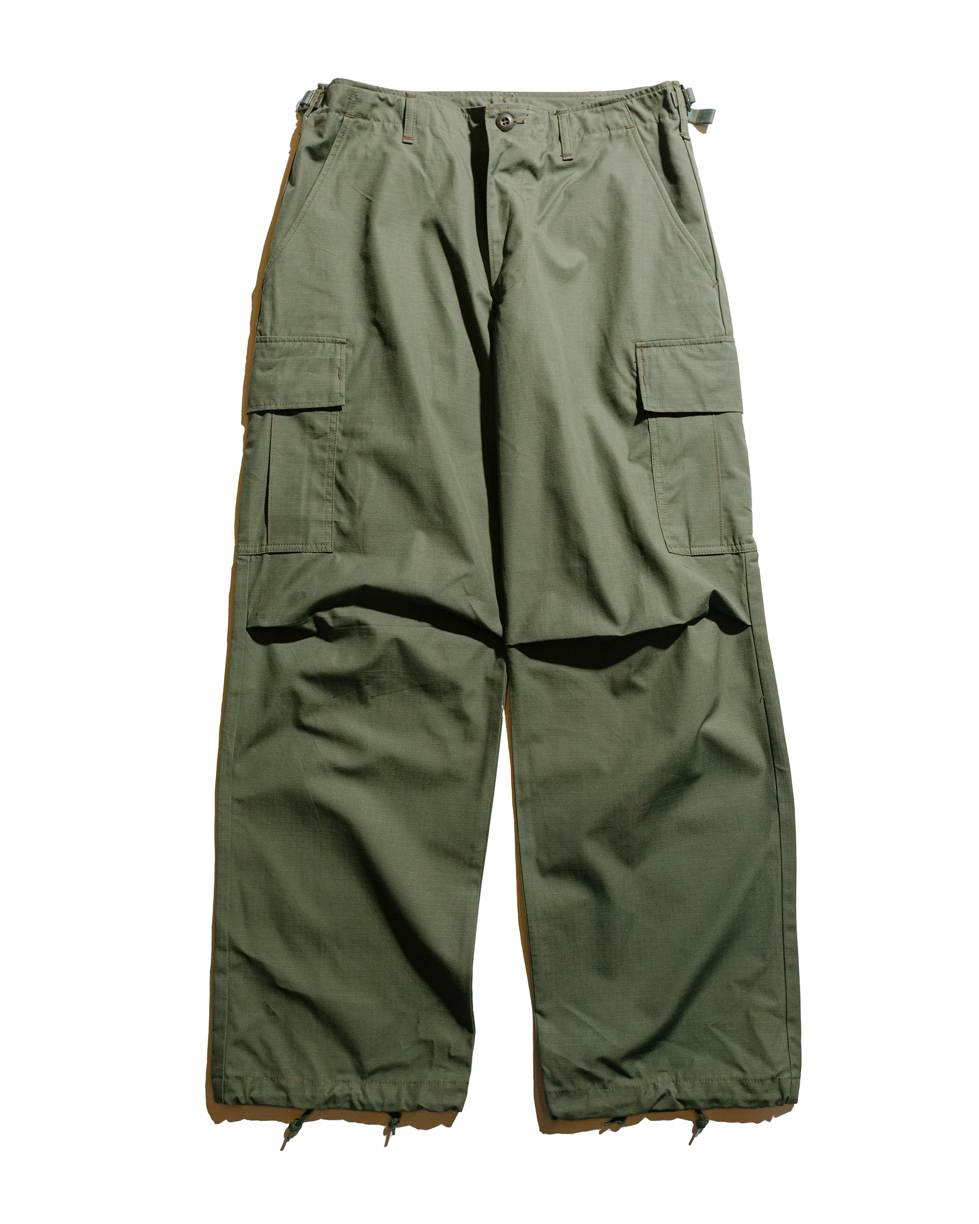 The Real McCoy's MP25001 Trouser, Man's, Cotton Rip-Stop Poplin Olive