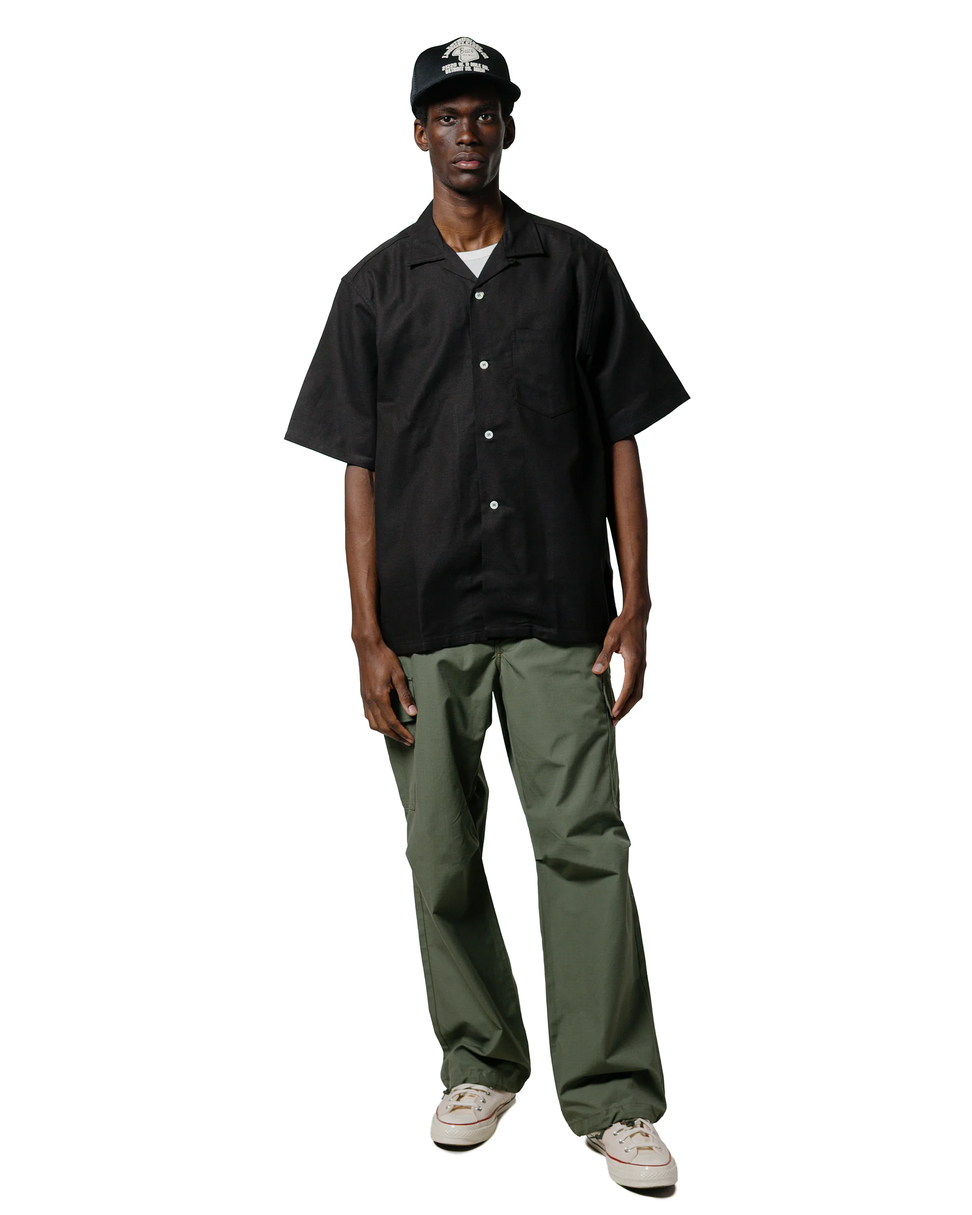 The Real McCoy's MP25001 Trouser, Man's, Cotton Rip-Stop Poplin Olive - Image 4