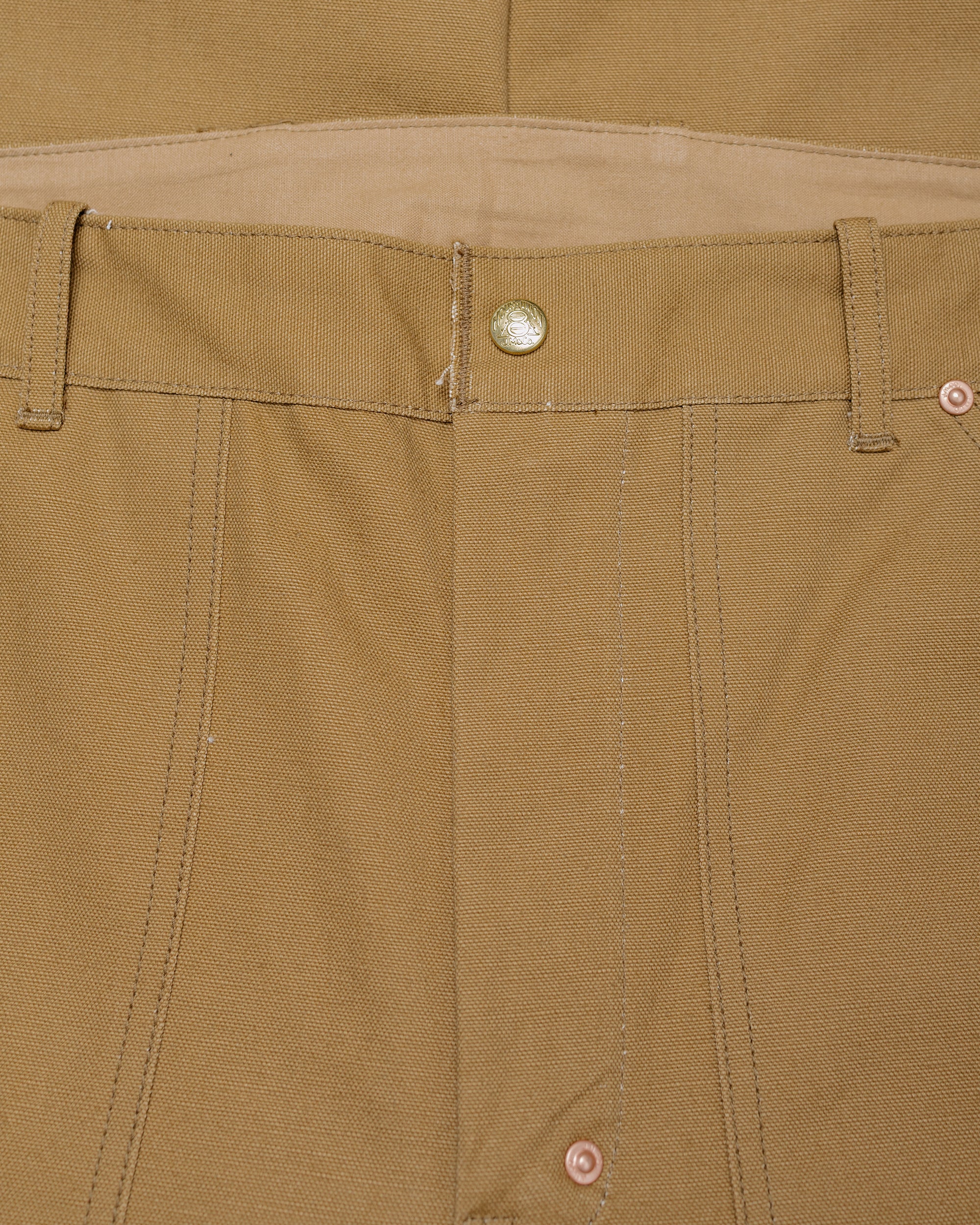 The Real McCoy's MP25102 Double-Knee Work Trousers Brown - Image 5