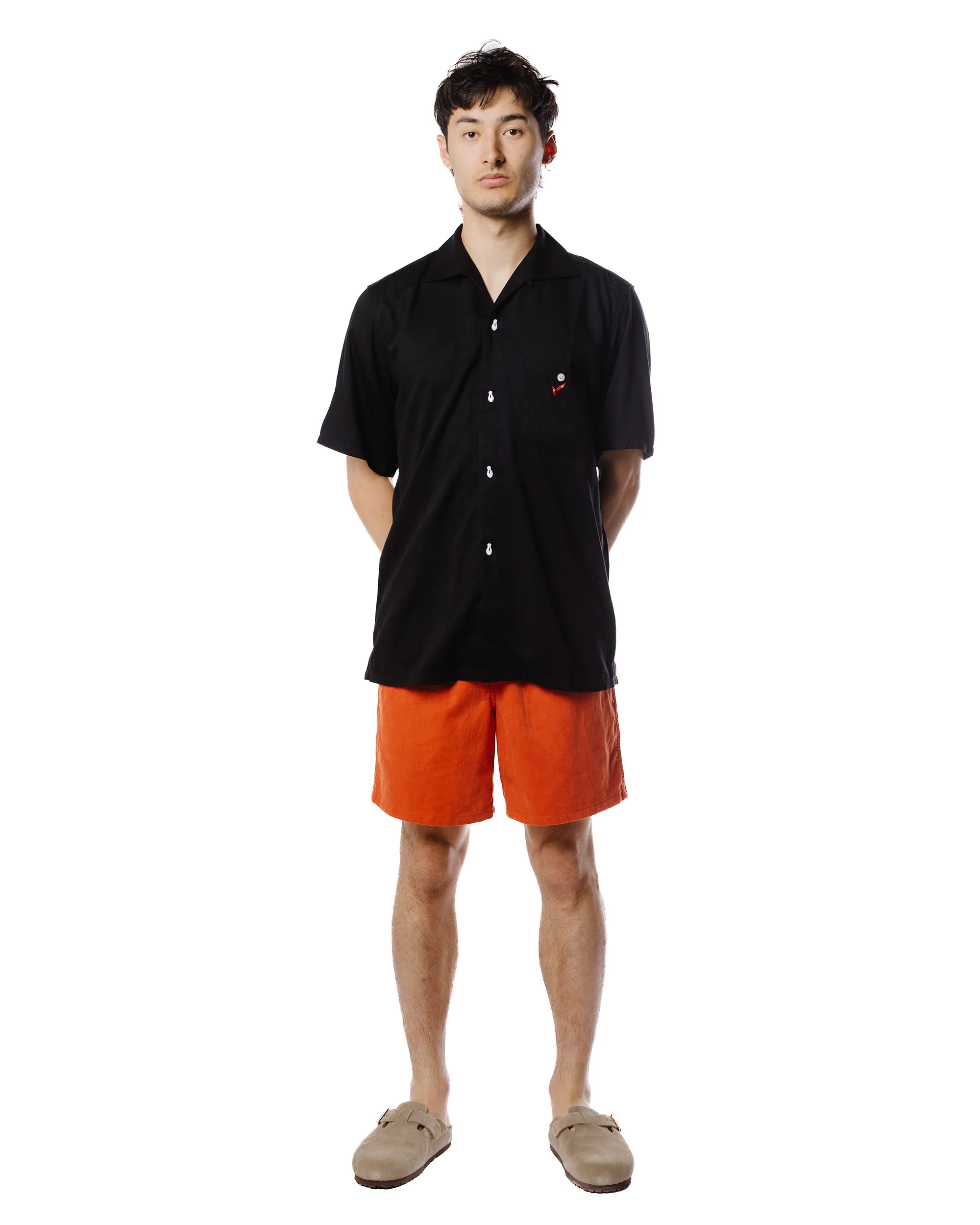 The Real McCoy's MS22002 Rayon Bowling Shirt / Jolly Roger Black - Image 2