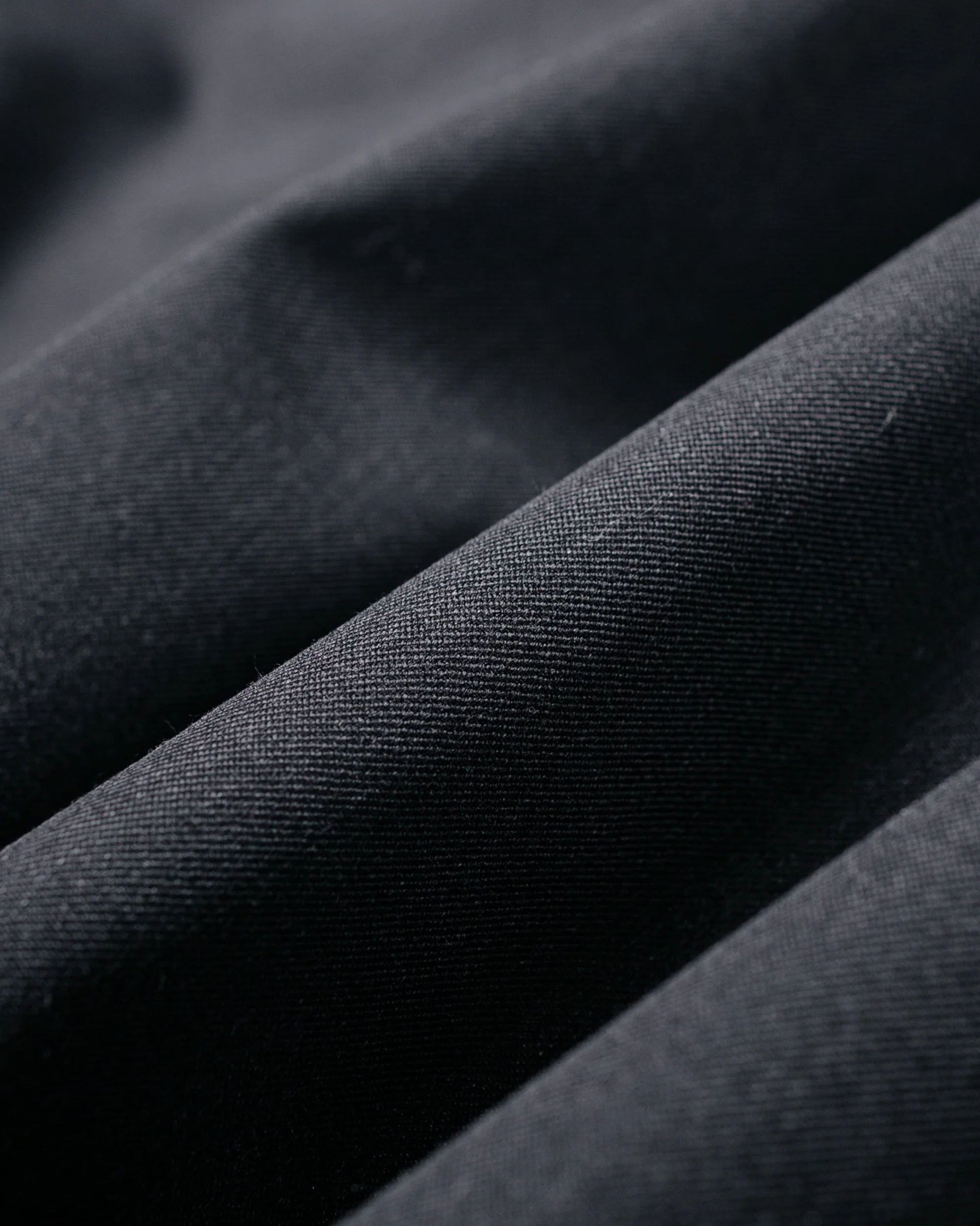 The Real McCoy's MS25110 Open-Collar Wool Shirt Charcoal - Image 6