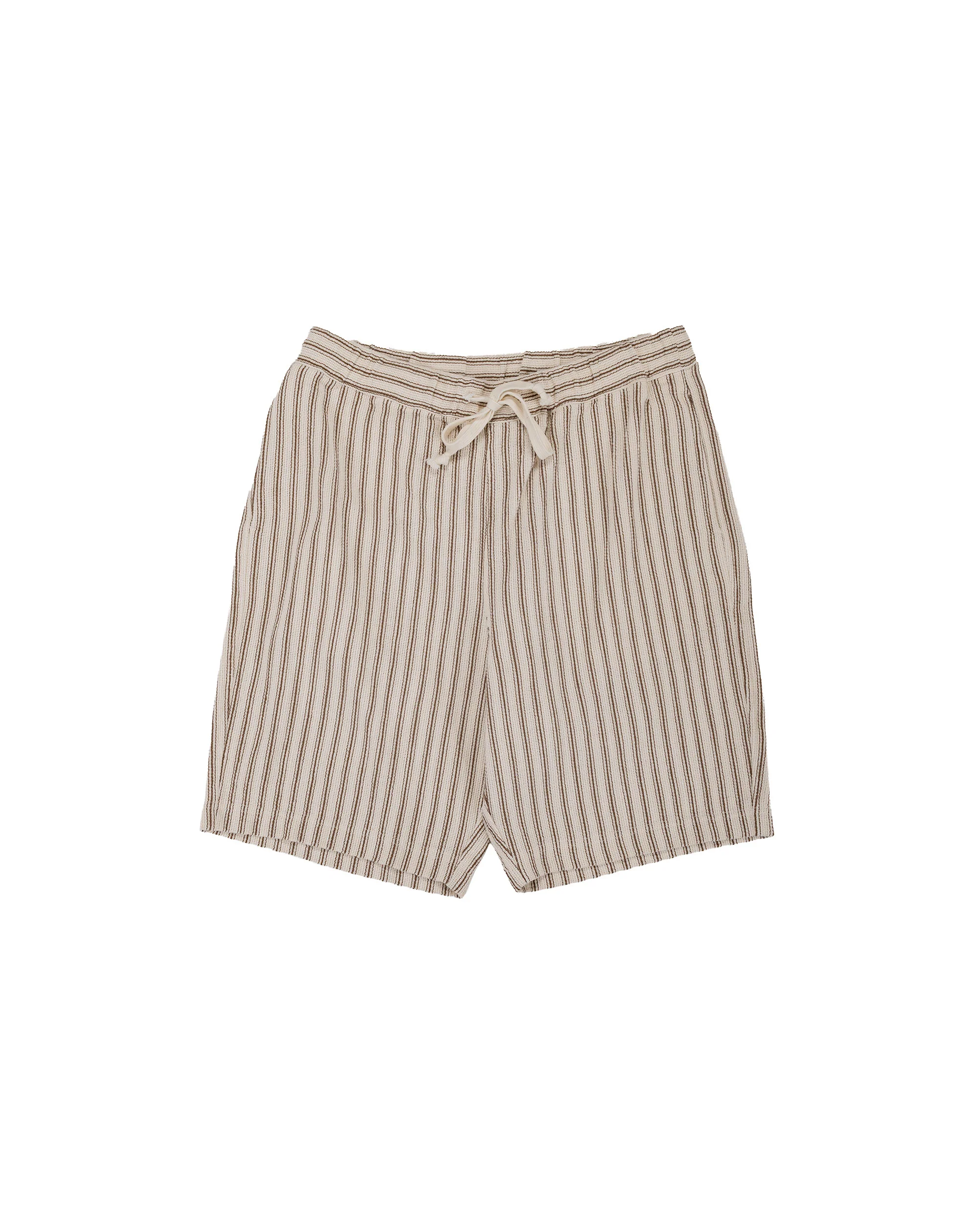 ts(s) Easy Fit Shorts Rustic Stripe Cotton Mesh Cloth Brown