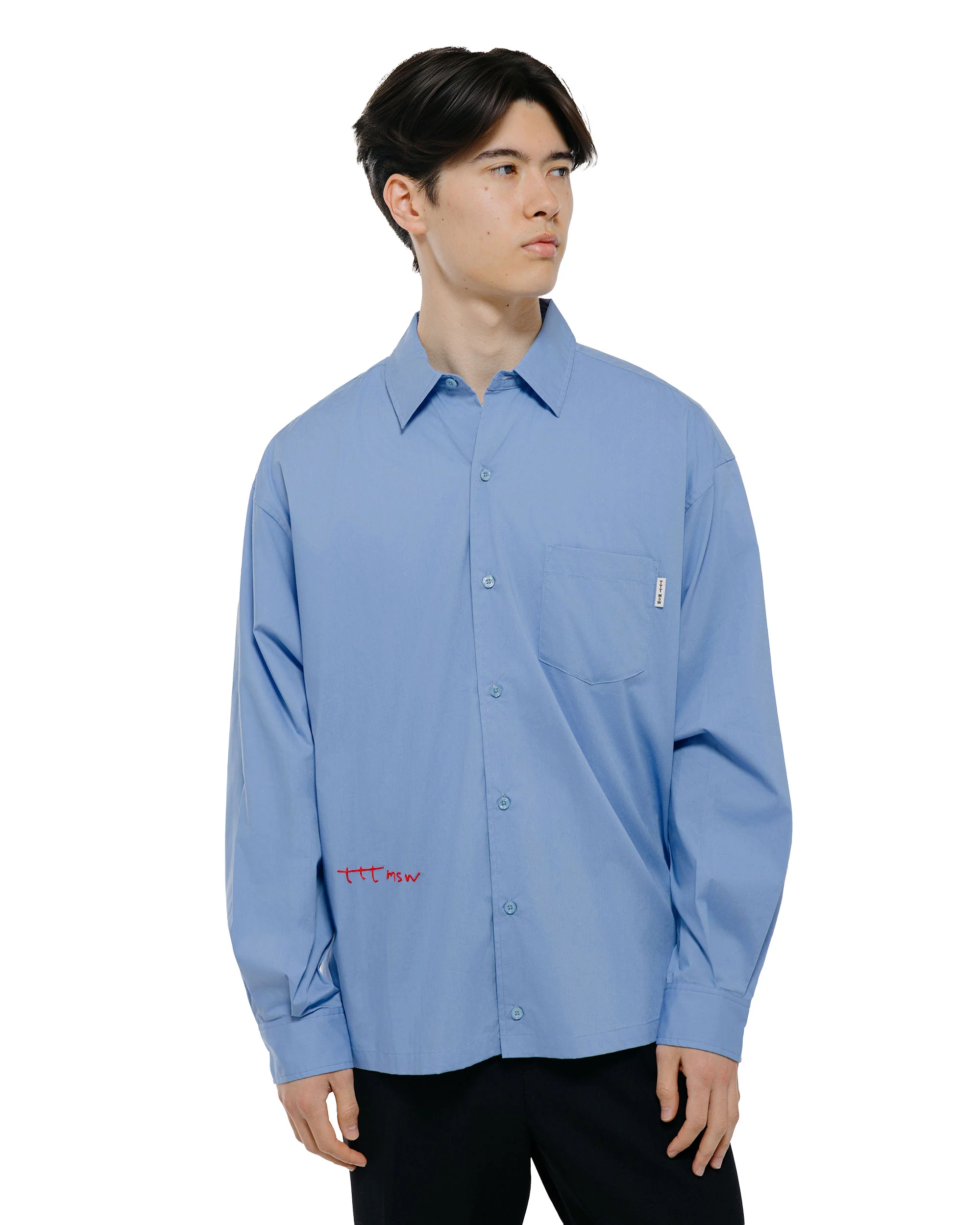 TTT MSW Regular Collar Shirt Blue - Image 2
