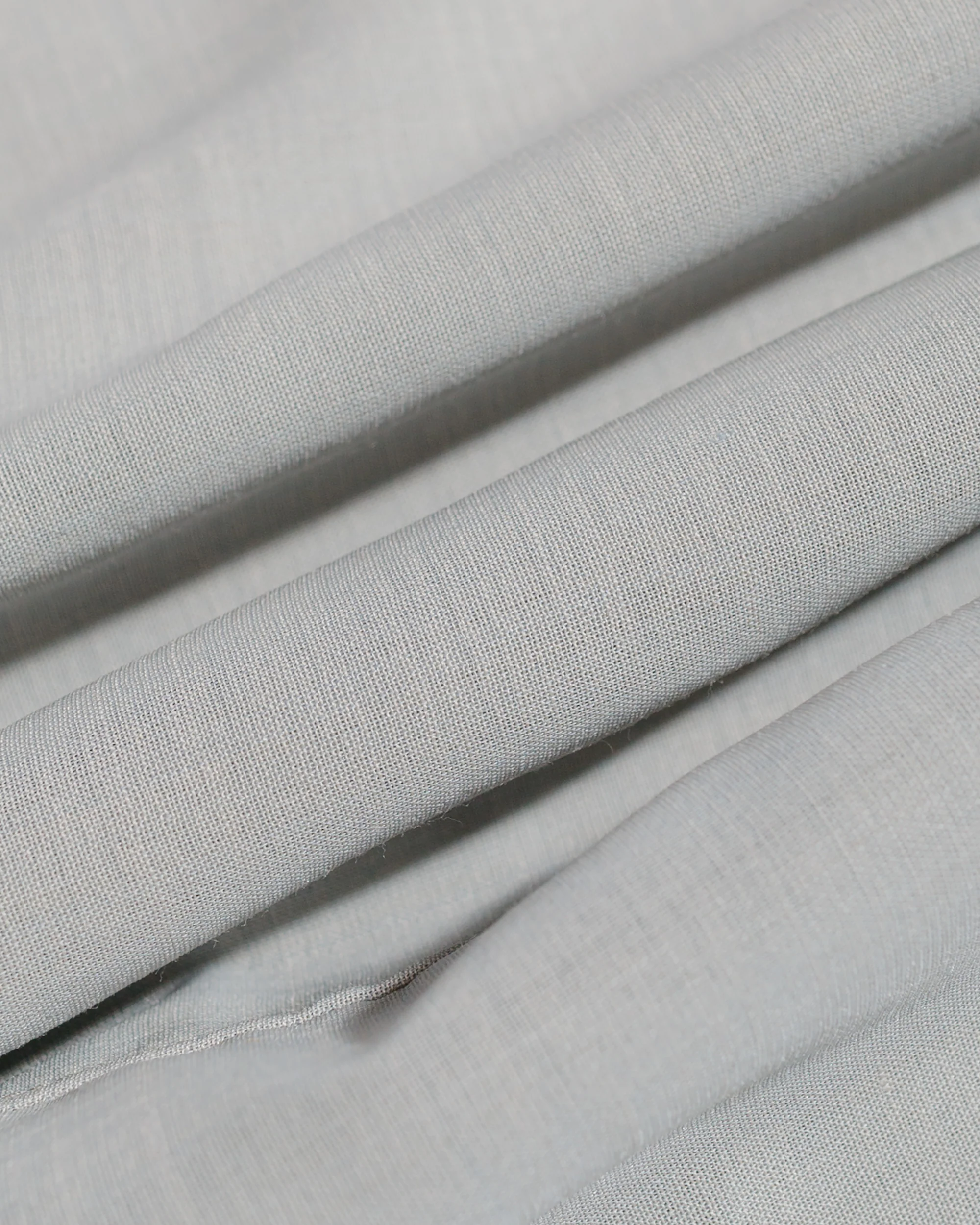Wanze Layered Button Up Shirt Wool Voile Hazy Blue - Image 6