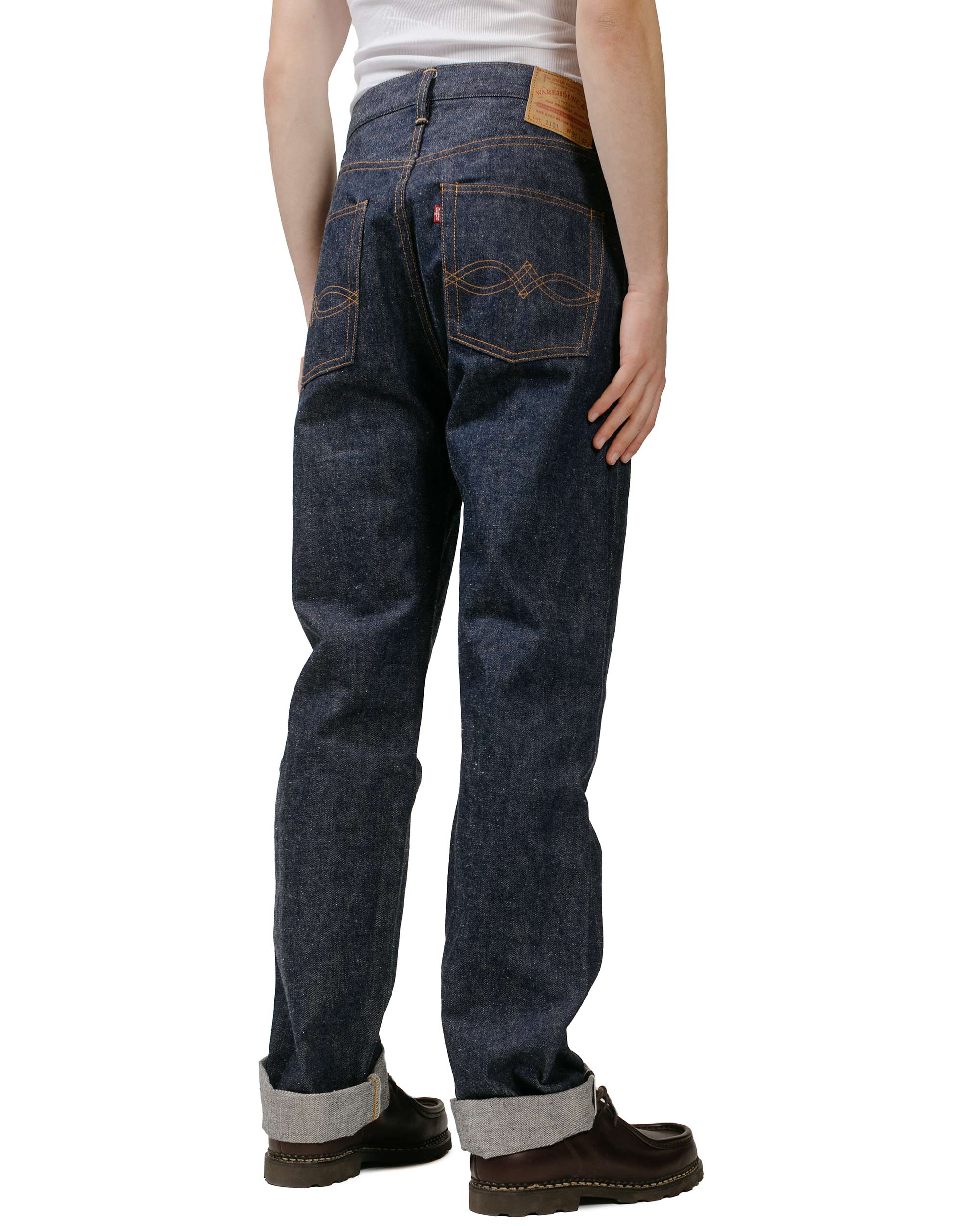 Warehouse Lot. 1101 1970s Big E Indigo Denim - Image 3