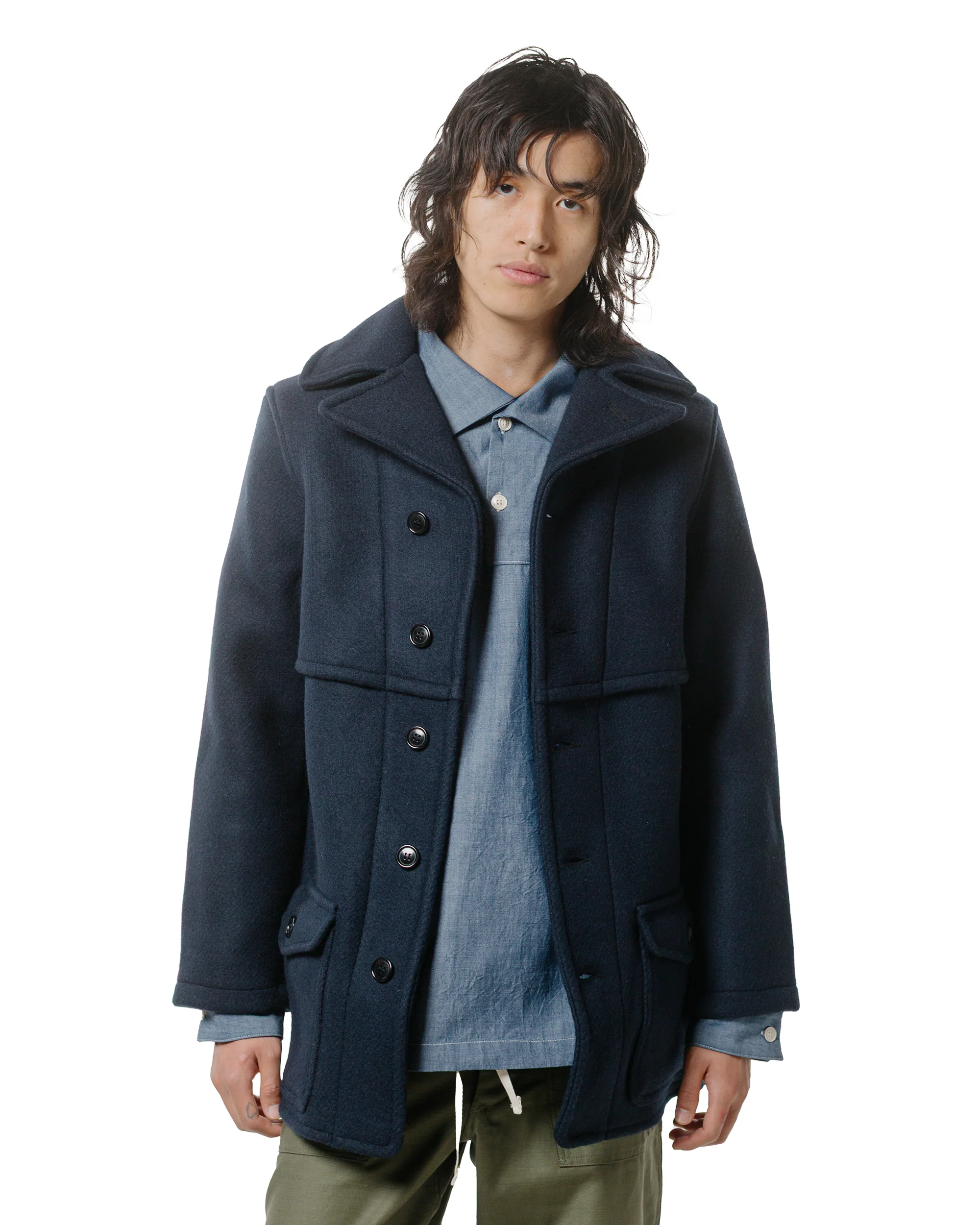 Warehouse Lot. 2228 1930's U.S. Army Wool Mackinaw Coat Dark Navy - Image 2