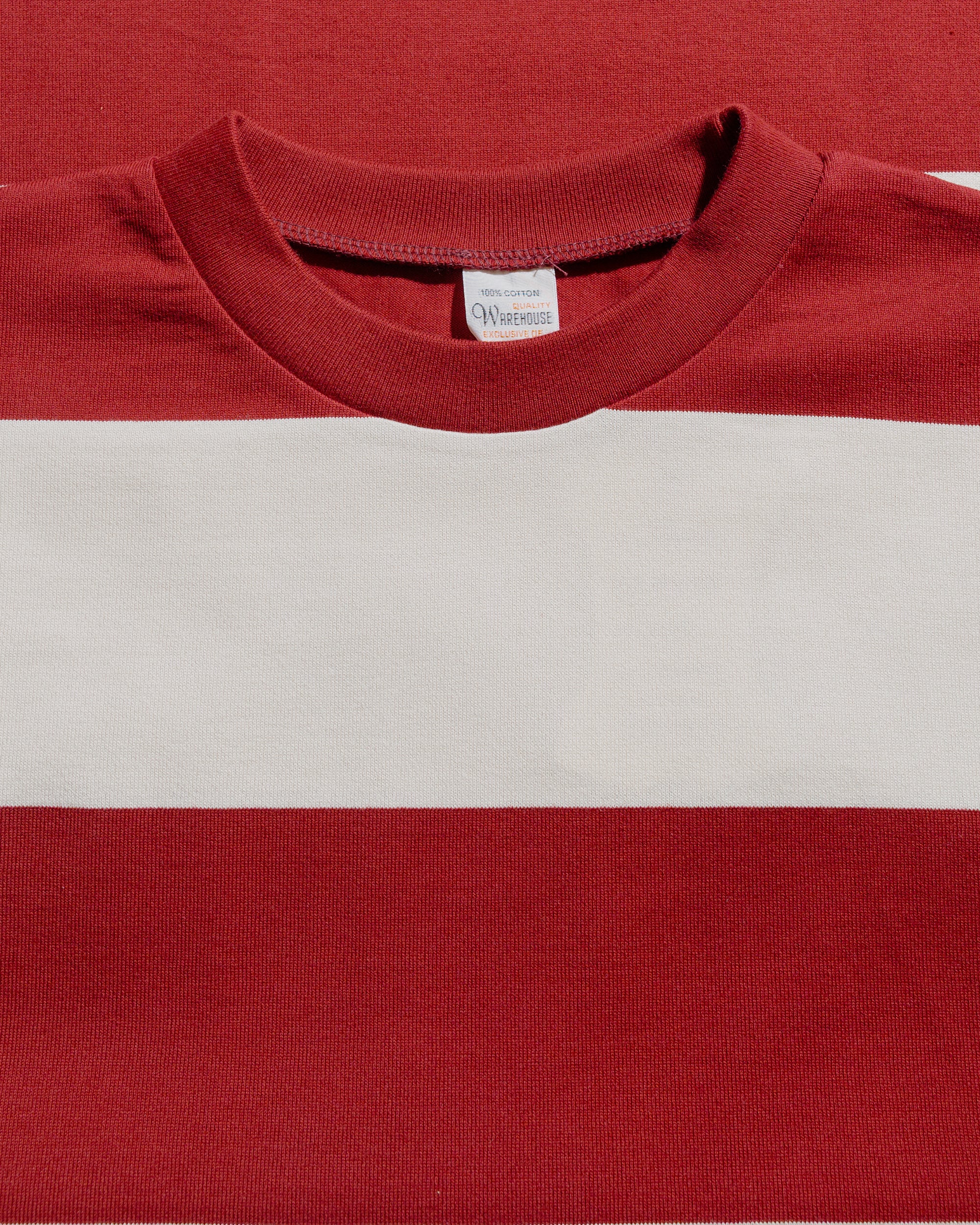 Warehouse Lot. 4108 S/S 4in Border T Bordeaux/Kinari - Image 4