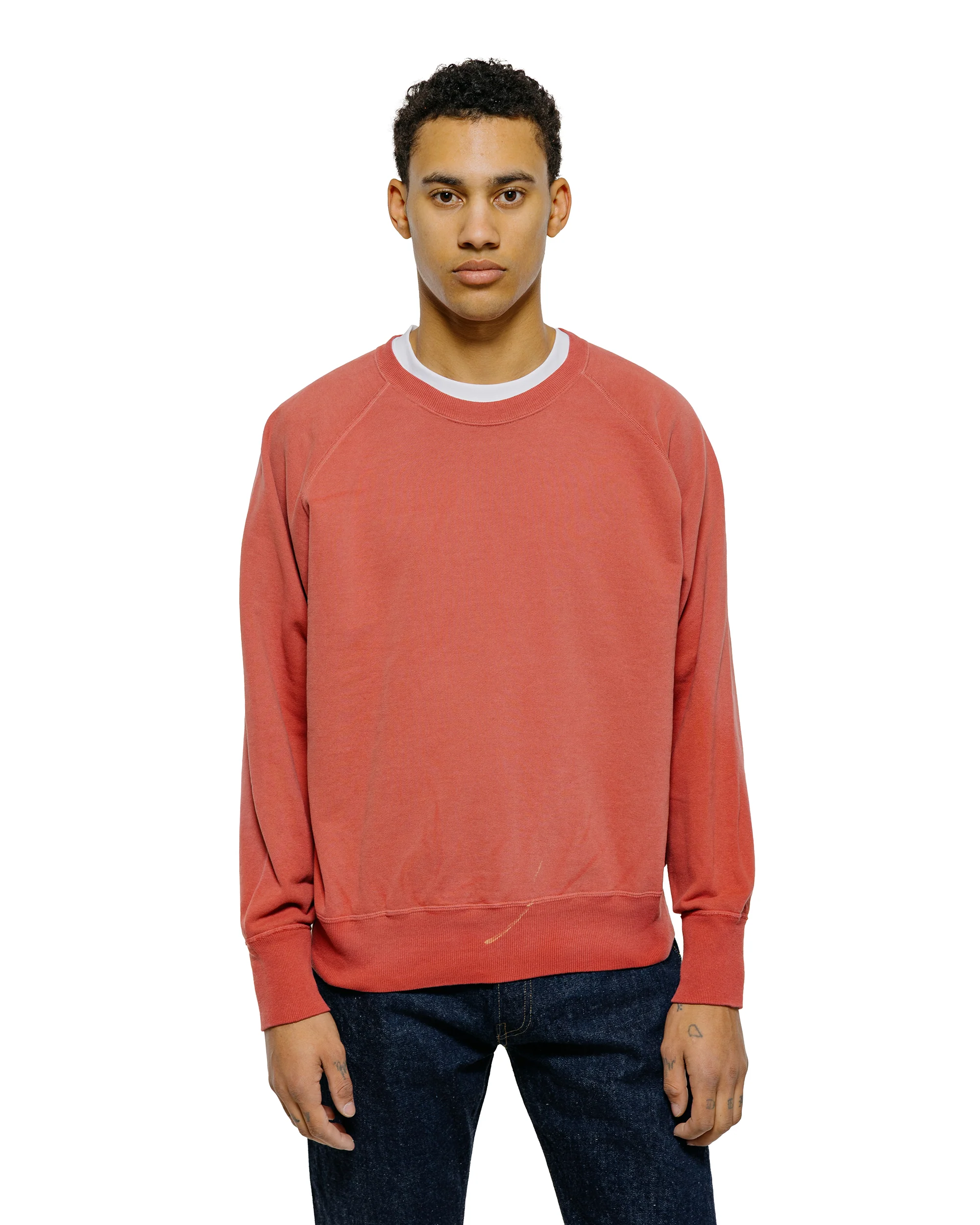 Warehouse Lot. 461 Raglan Crew Neck SW U/W Sun Burned Red - Image 2