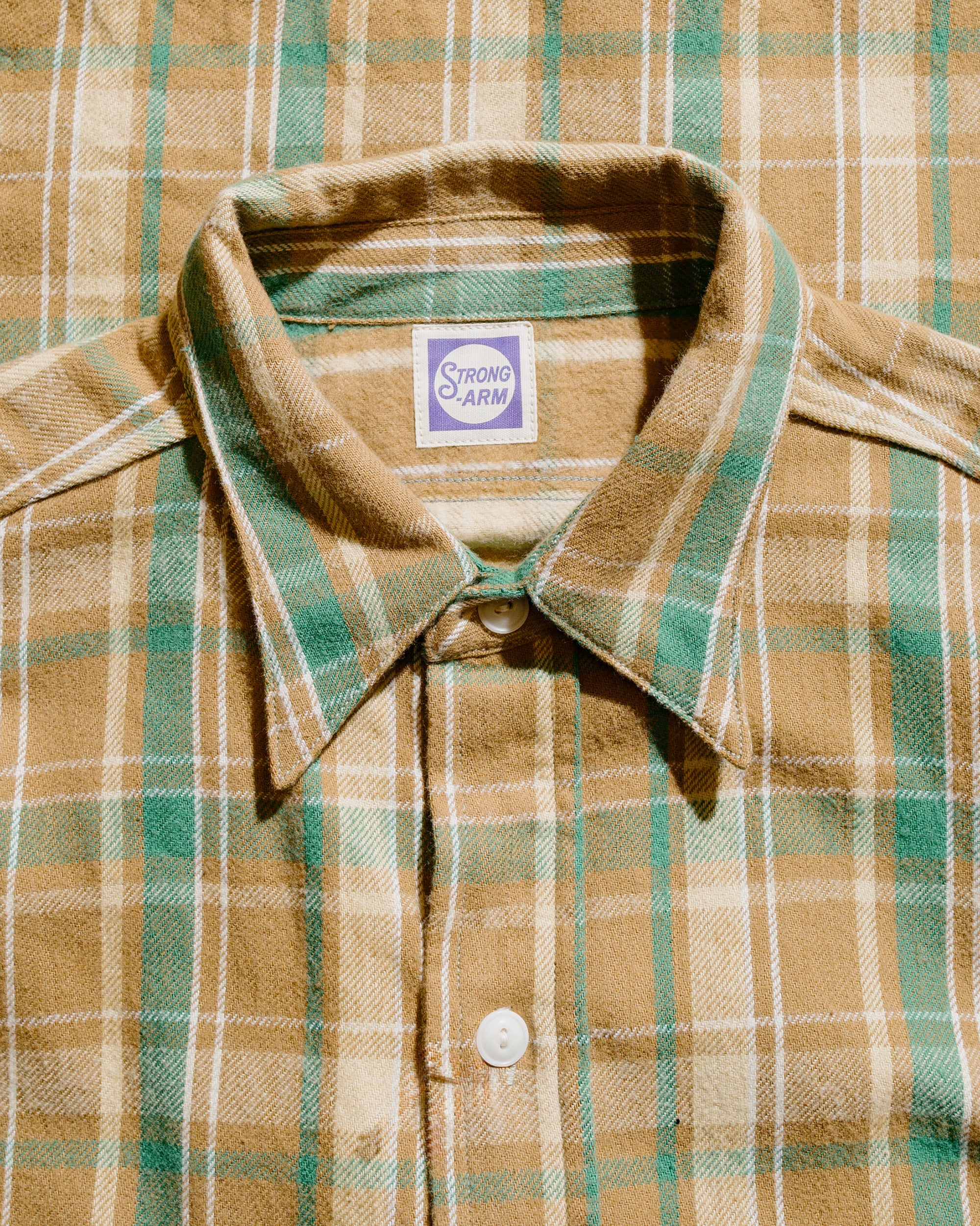 Warehouse Lot. JG-06 1940's Storm Shirt E Brown - Image 5