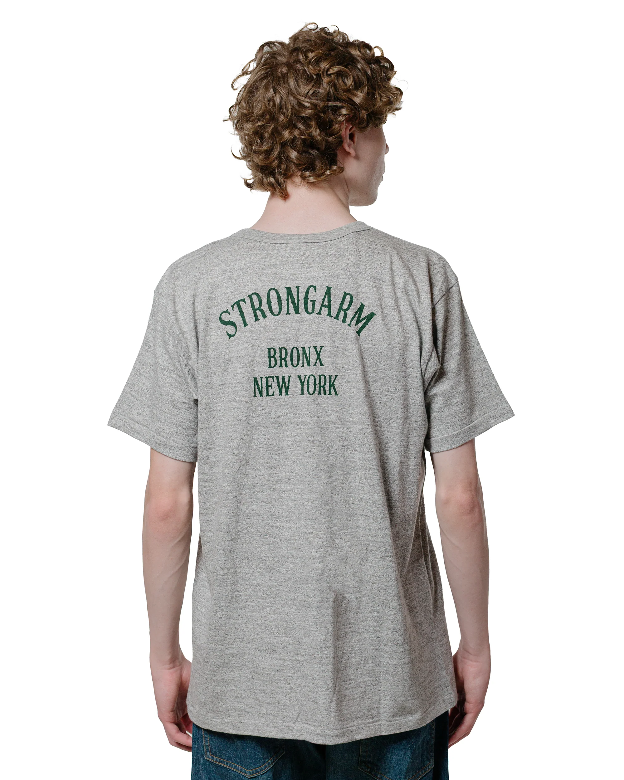 Warehouse Lot. JG-CS06 Academy Beer Distributors T Heather Grey - Image 3