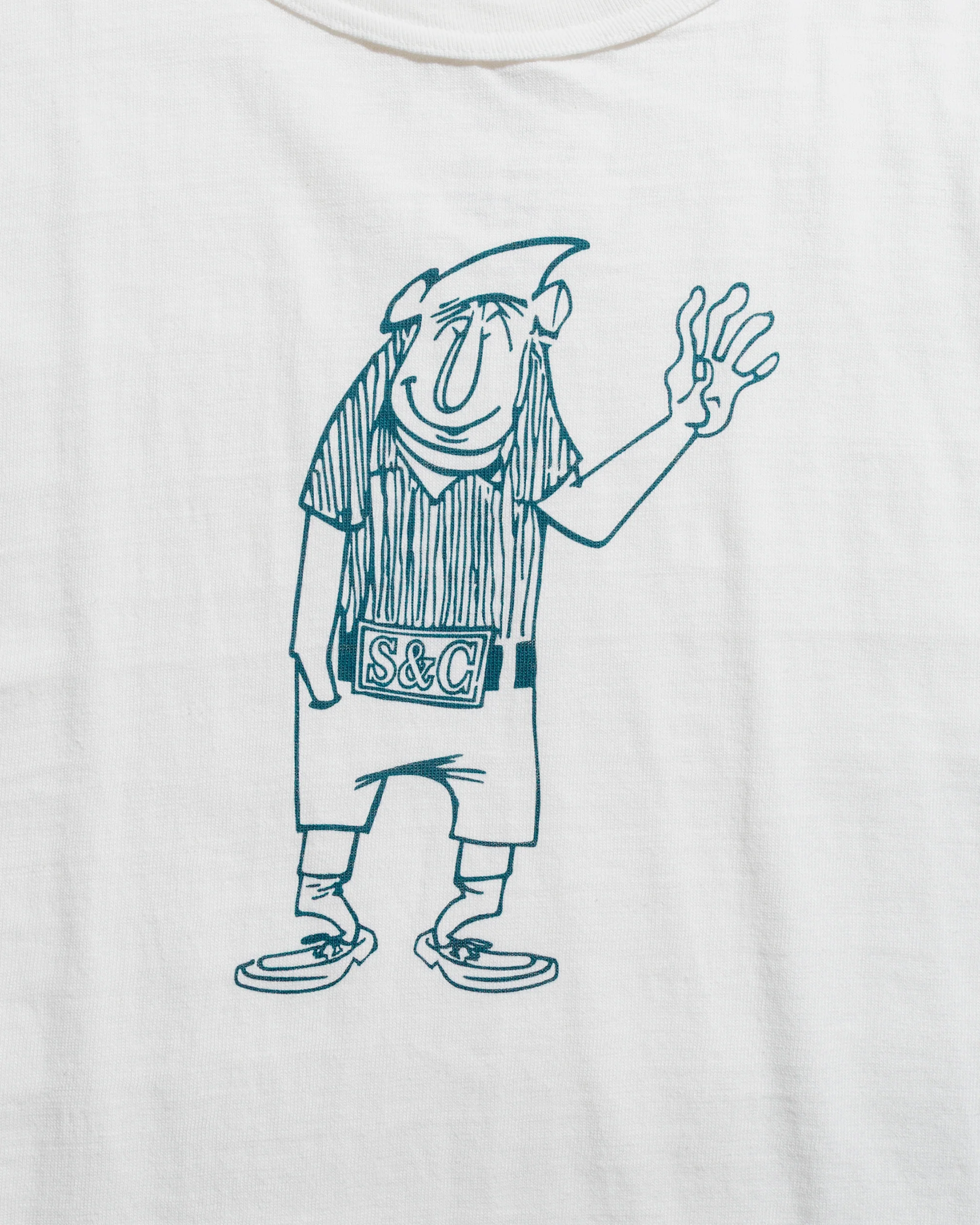 Warehouse Lot. JG-CS06 Hello T-Shirt Off White - Image 4