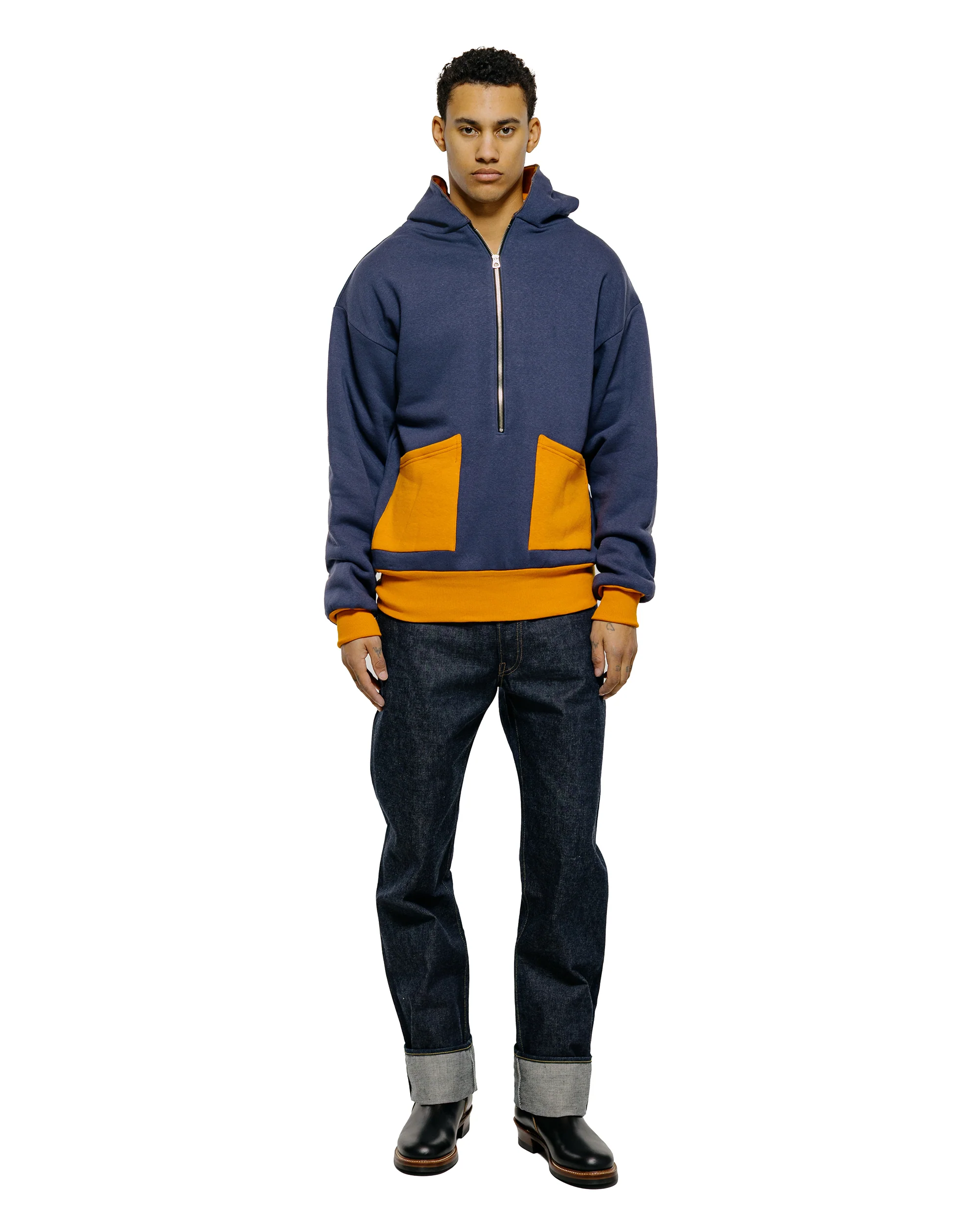 Warehouse Lot. JG-CS11 The Olympic Champion Sweat Parka Eggplant/Orange - Image 4